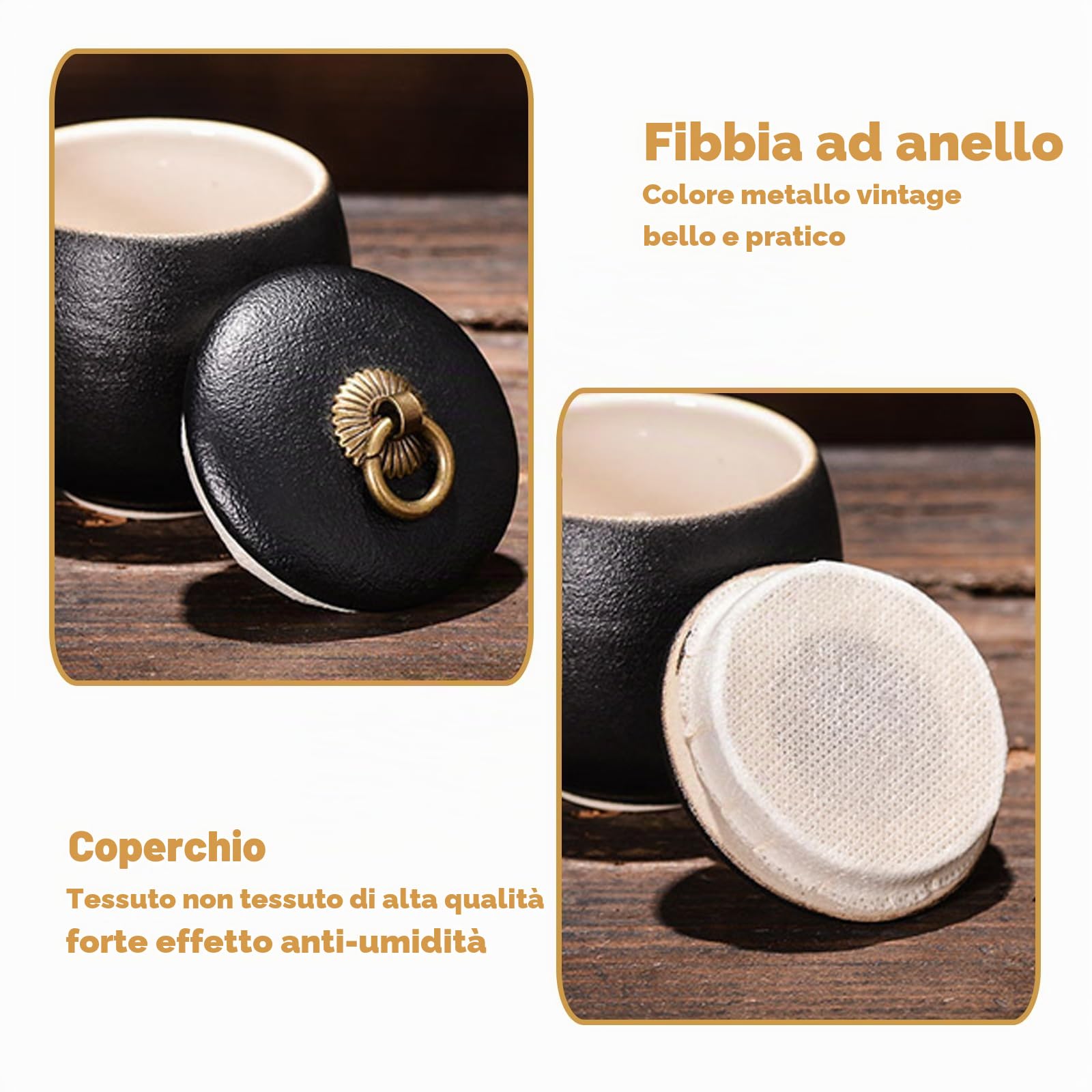 Urna per ceneri di animali domestici, in ceramica, fatta a mano, regalo commemorativo con scatola fotografica (bianco opaco, media)