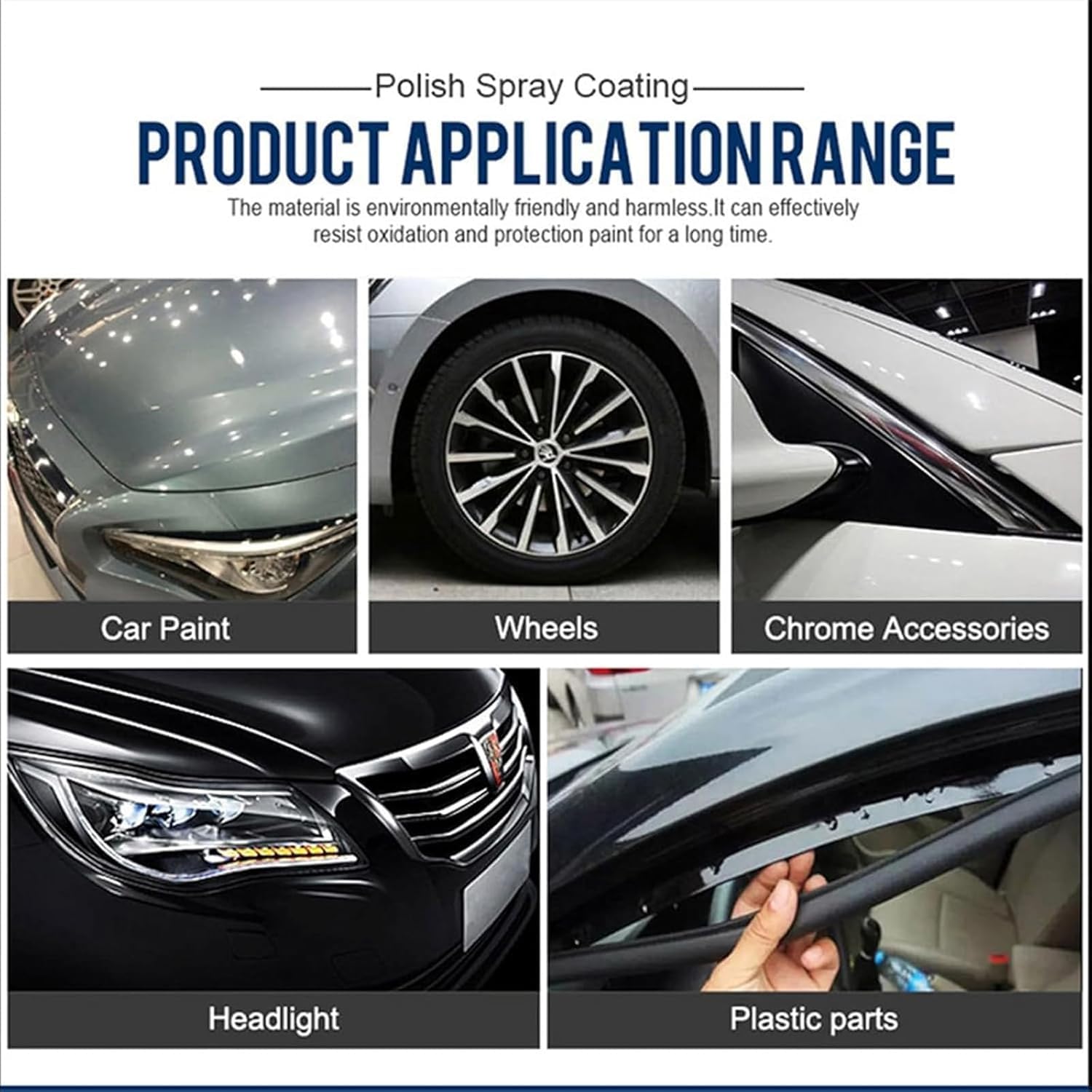 Sopami Car Coating Spray,Quick Effect Coating Agent,Polish Spray Waterless Wash Wax,Sopami Oil Film Emulsion Glass Cleaner (1Pcs)