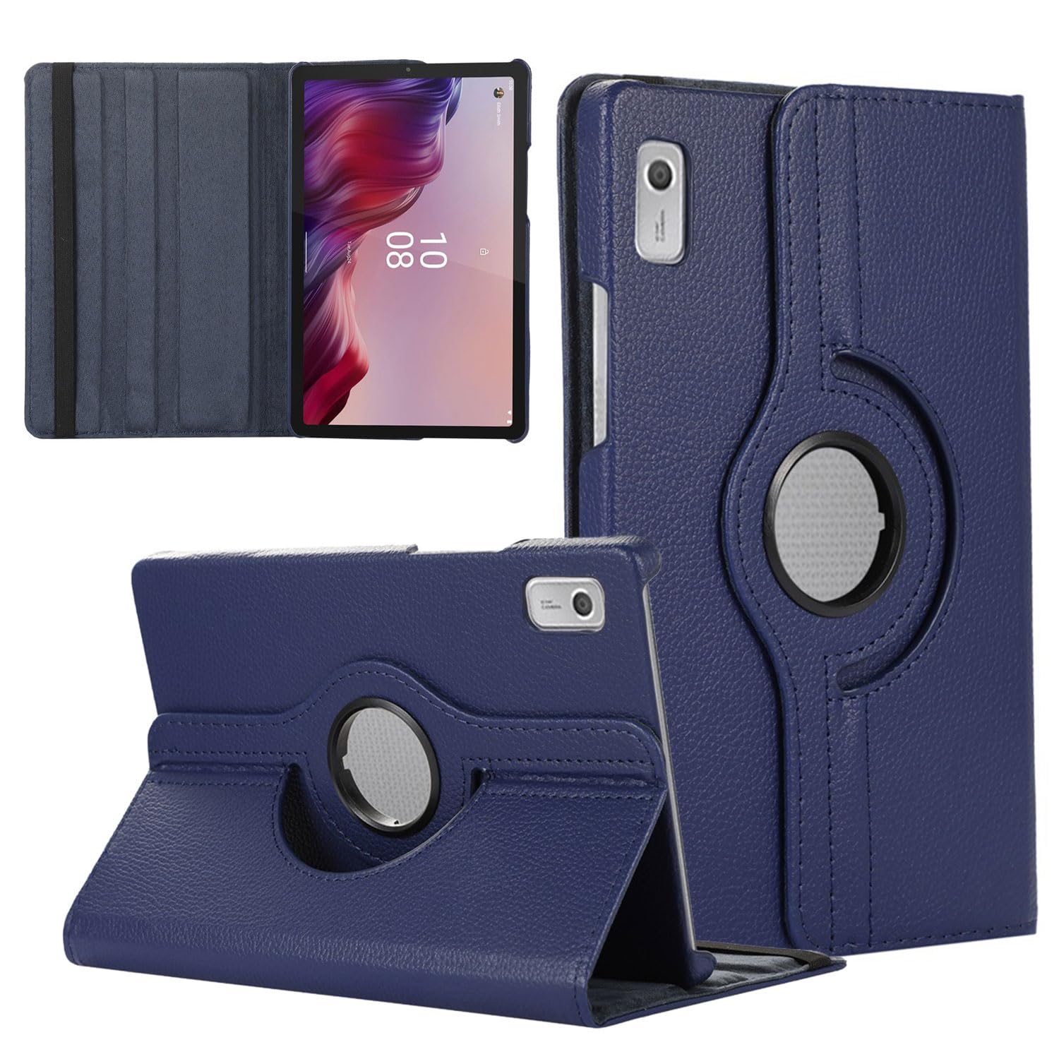 UOEPOWACase Compatible with Lenovo Tab M9 9 Inch (2023), Drop-Proof Protection Case, Slim Stand Hard Back Shell Protective, Smart Cover Case (Blue)