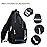 MOSISO Sling Backpack Bag, Crossbody Shoulder Bag Travel Hiking Daypack Chest Bag with Front Square Pocket&USB Charging Port, Black