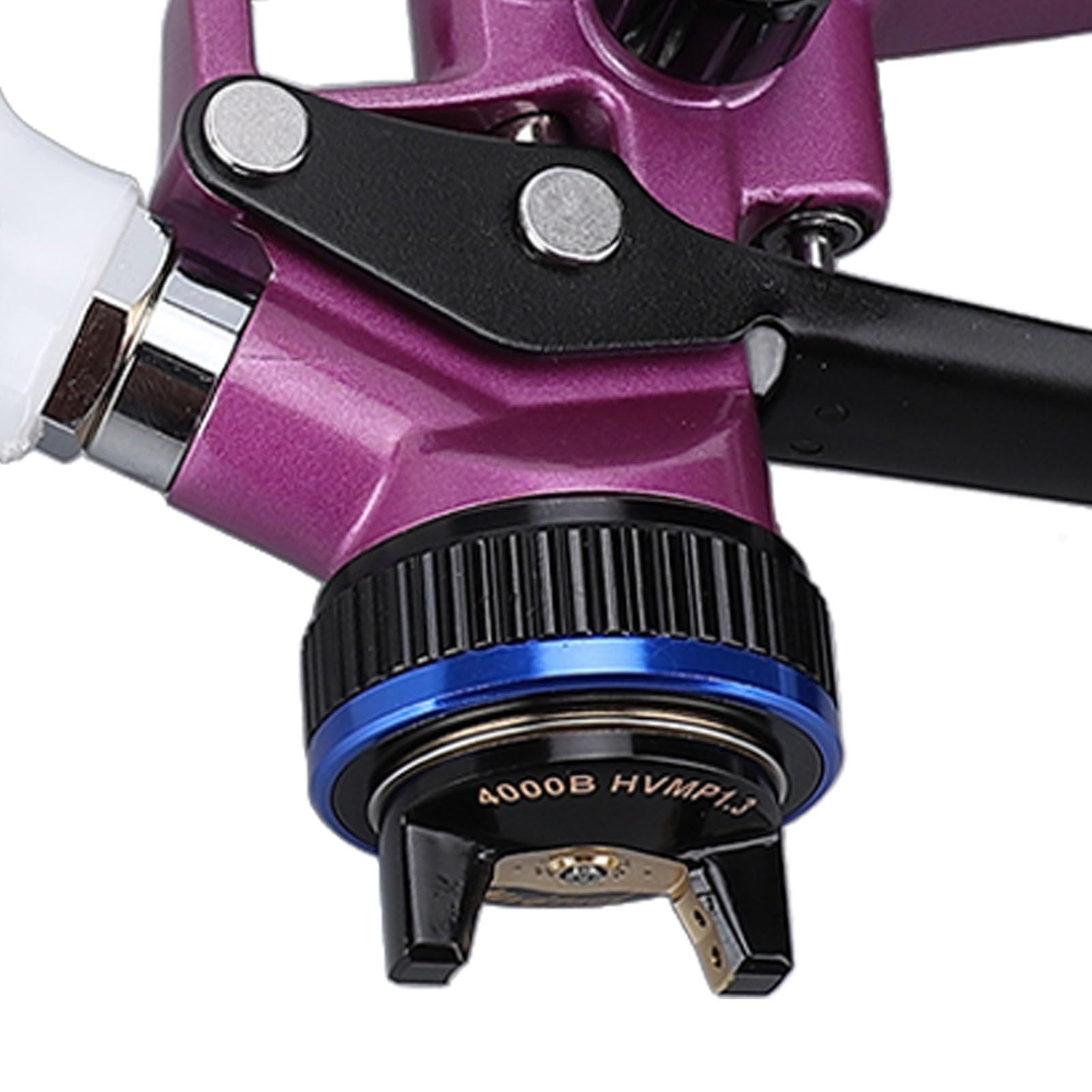 Spruzzatore di Vernice Spray HVLP Regolabile con Corpo in Lega di Alluminio e Ago per Ugello in Acciaio Inossidabile 600 Ml 1,3 Mm per Mobili, Recinzioni, Pareti, Porte e Verniciatura di