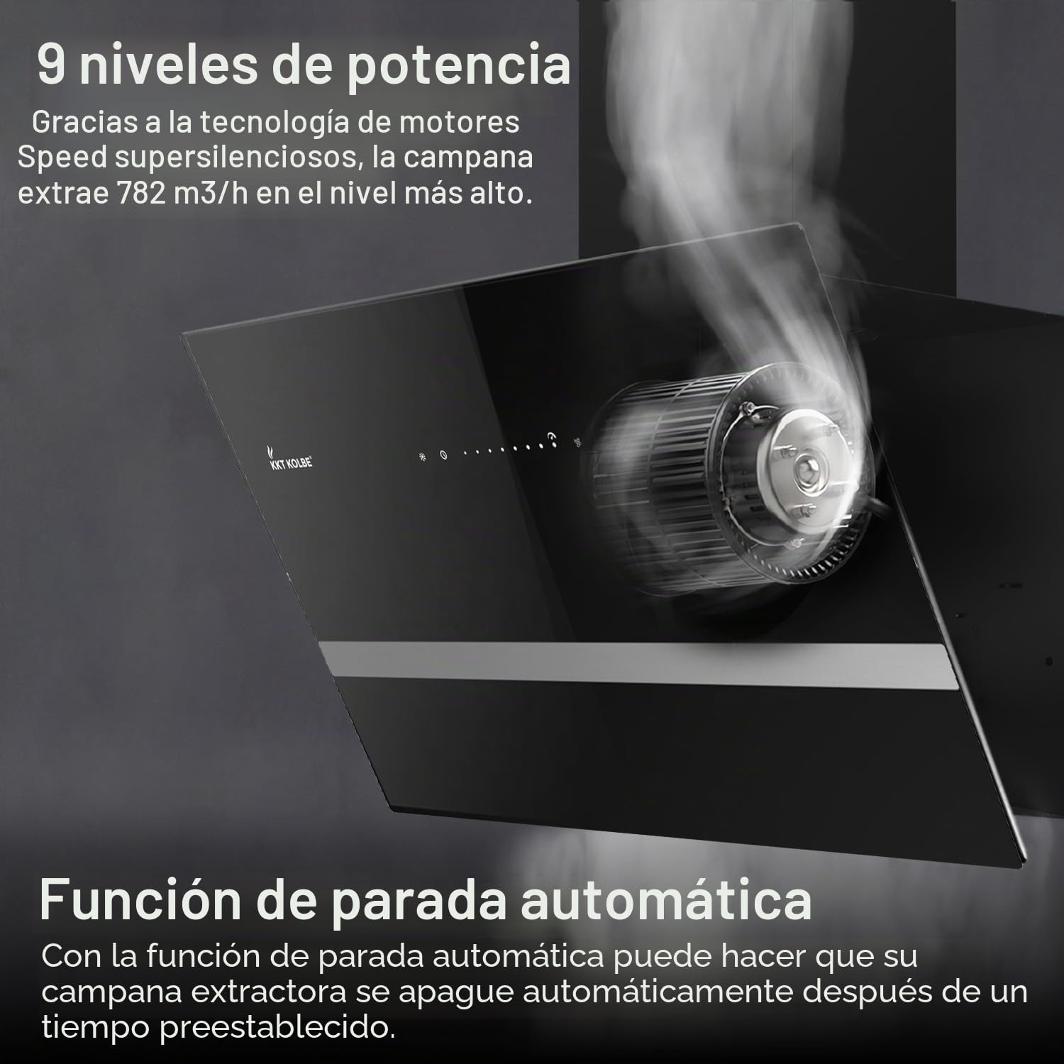 KKT KOLBE Campana extractora EASY6005SM, 60 cm sin cabeza
