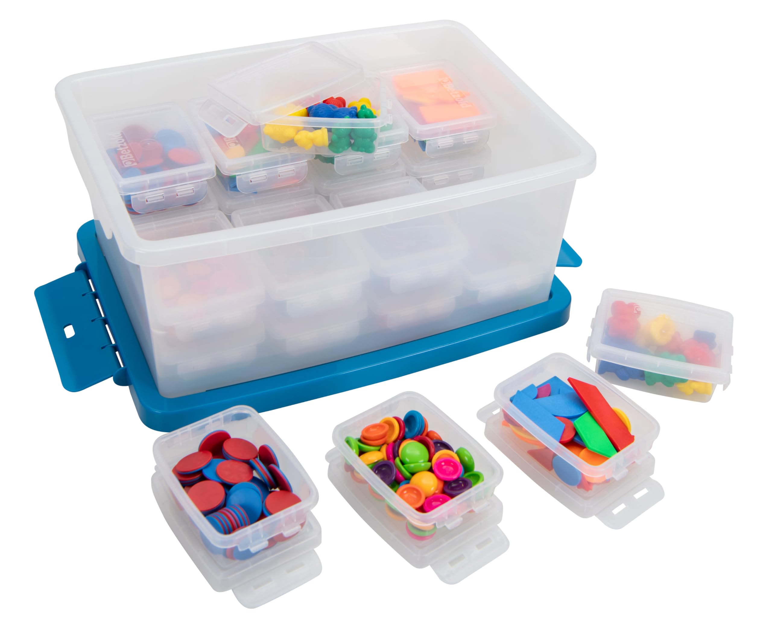 Betzold Aufbewahrungsboxen-Set, transparent, 25-teilig | 0,2 l, mit Deckel