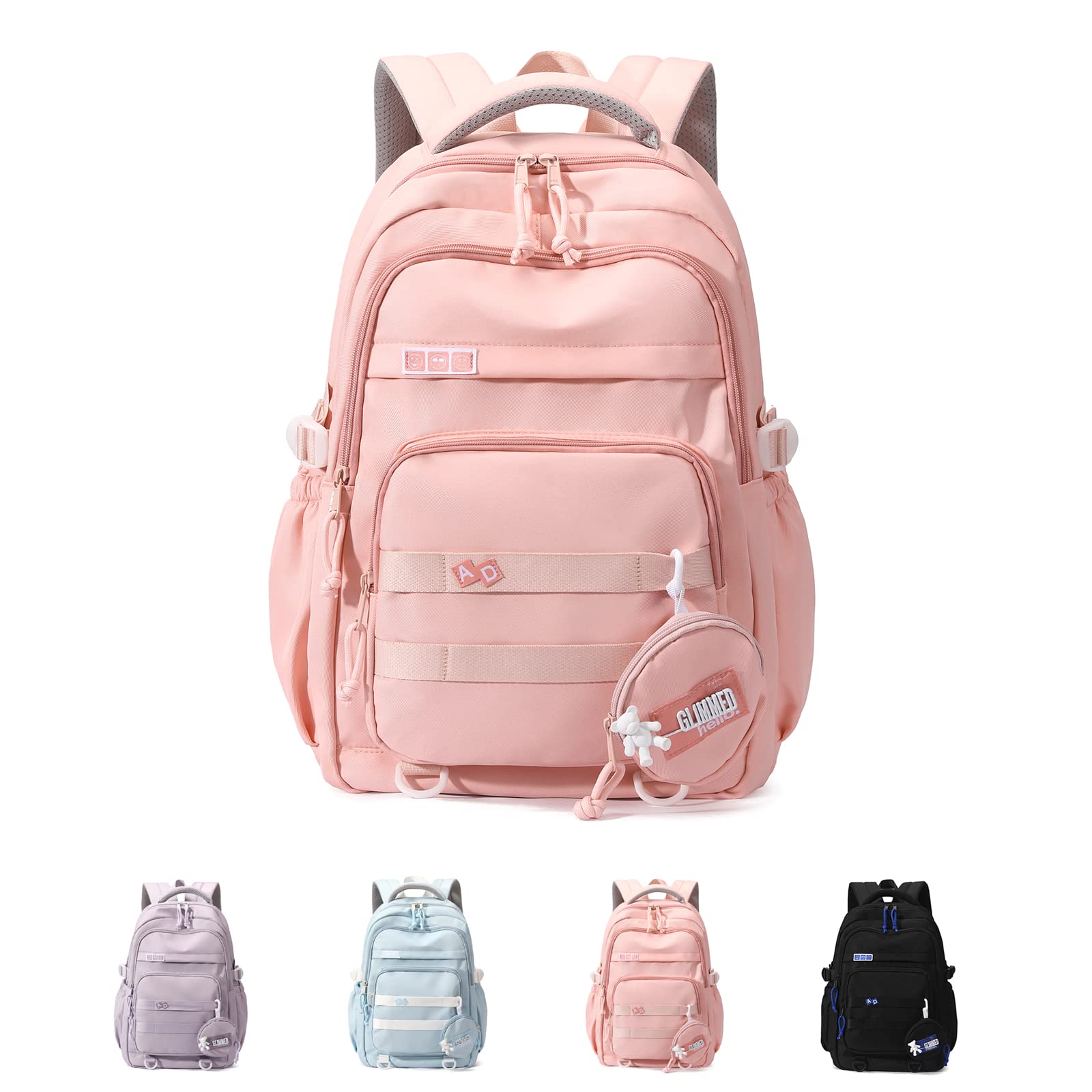 Amythe Mochila Escolar para Adolescente Niña, Mochila Informal Niñas Niños Gran Capacidad Mochila de Viaje para Portátil de 15.6" Bolsas Escolares niños de 10 12-18 años