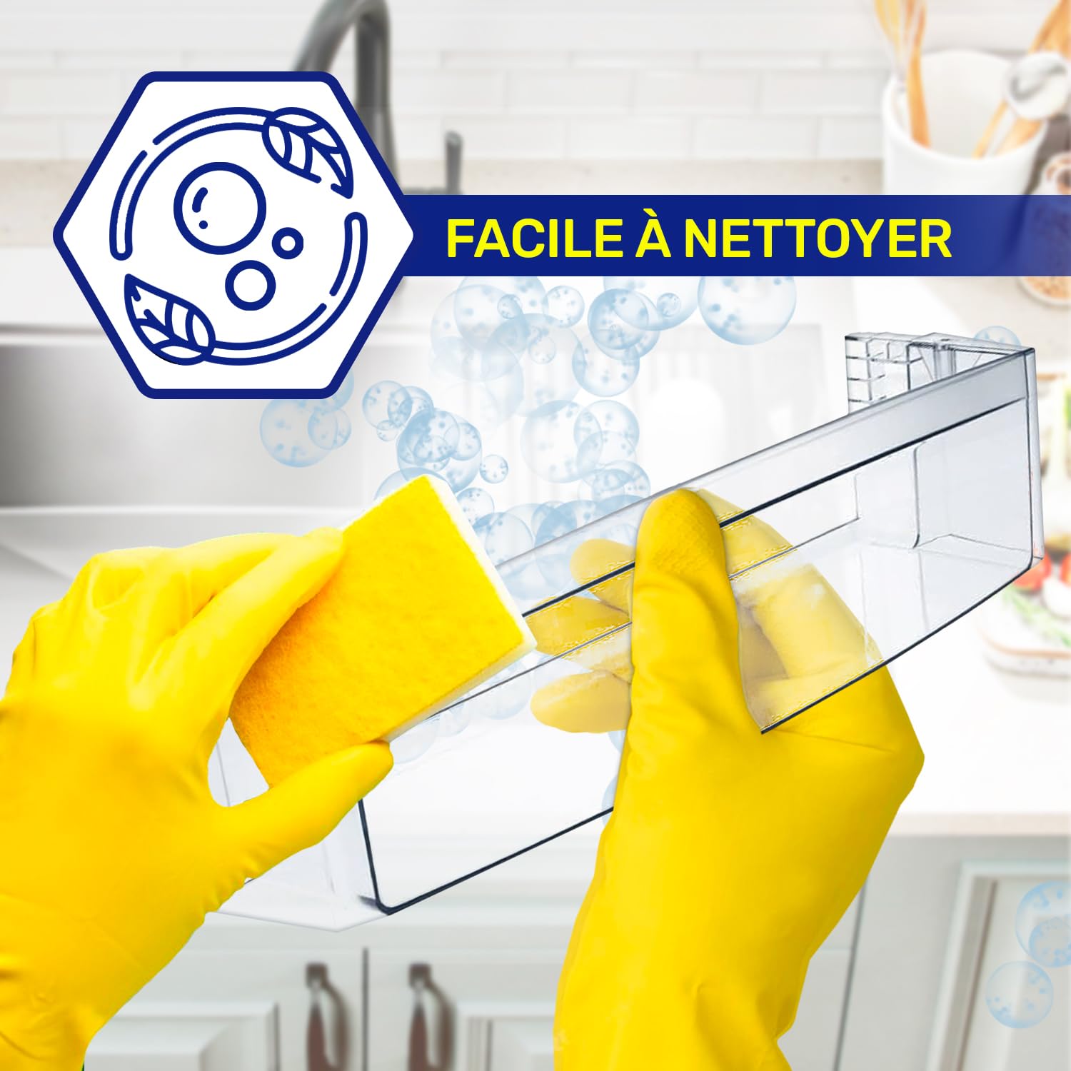 Balconnet pour Porte Bouteille Frigo 457 x 110 x 90 mm 407845 pour Gorenje | 422779 A6-H90 031 A6-H90 077/1 pour Asko pour Panasonic - MADE IN EU - Garantie de 10 Ans - MONTERAL