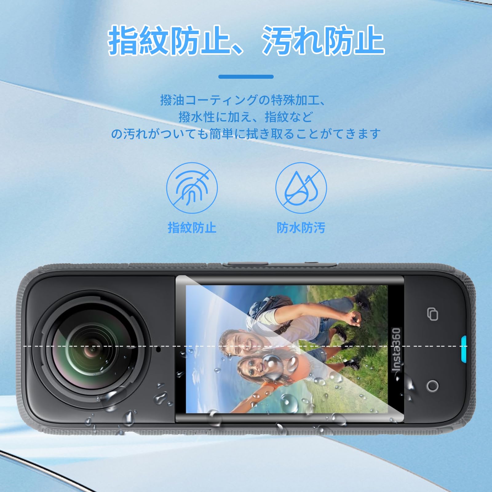 Amazon | 【2セット】 For Insta360 X4 フィルム ガラスフィルム 