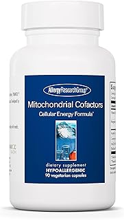 Allergy Research Group Mitochondrial Cofactors - Mitochondrial Supplements, CoQ10, Mitochondria Support with Cellular Energy Formula, Hypoallergenic, Vitamin B6 & Magnesium - 90 Vegetarian Capsules