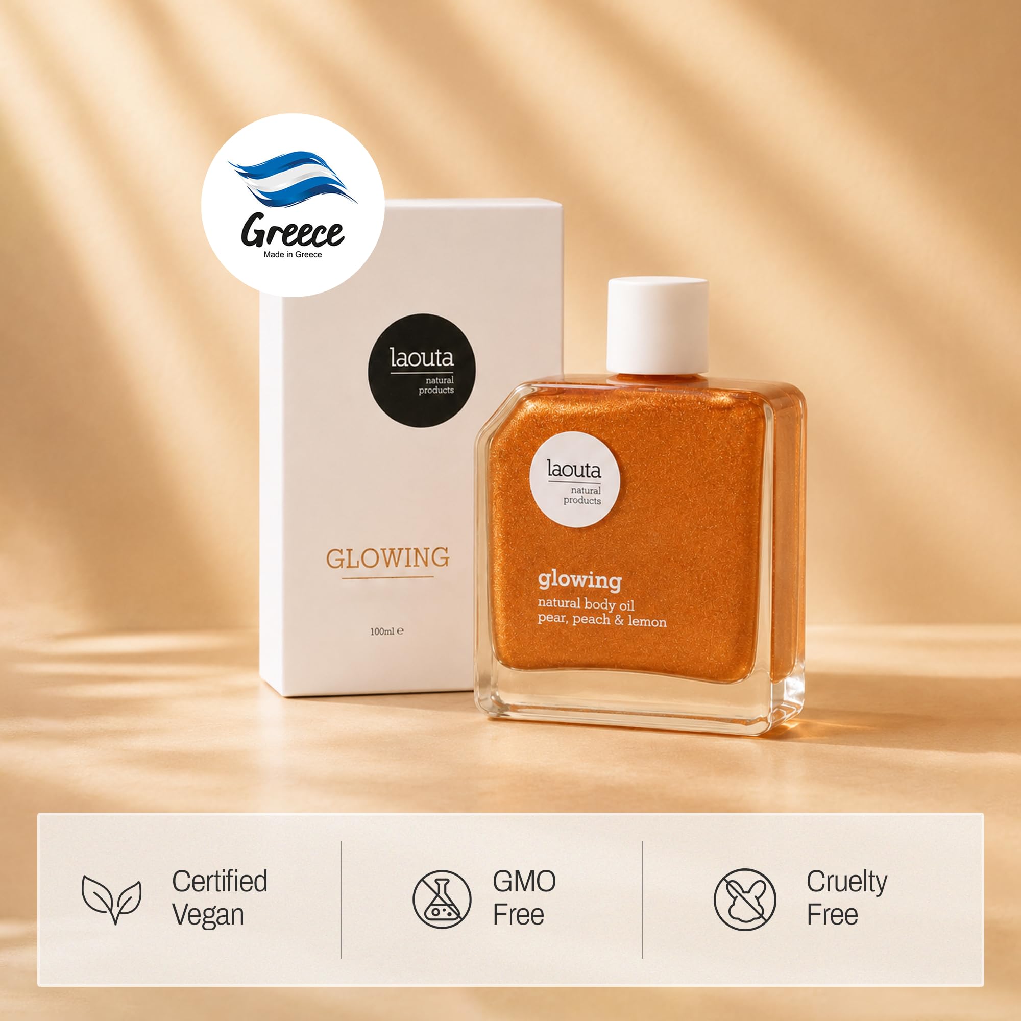 Laouta Glowing Oil Geranium i Grejpfrut, 100 ml