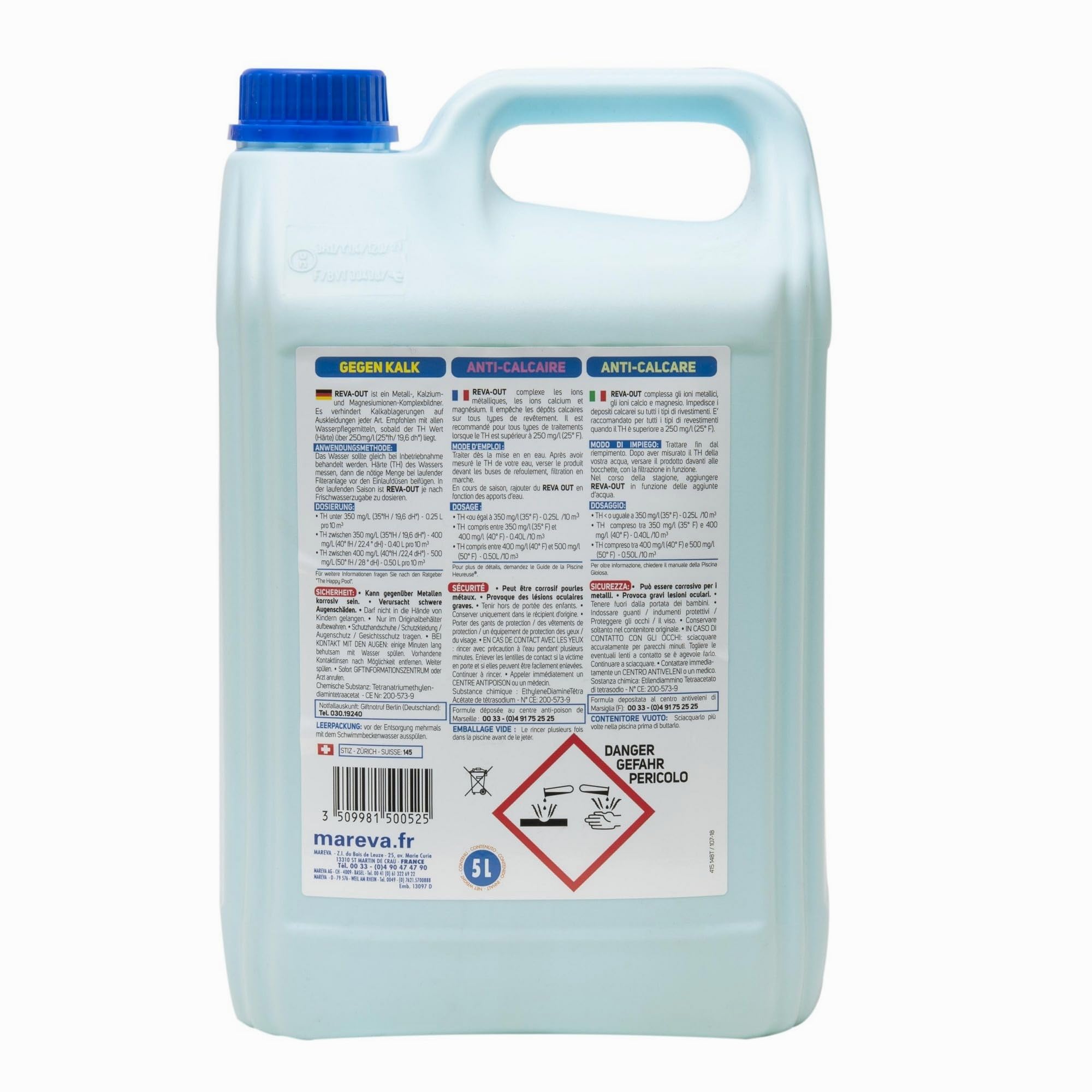 Mareva - Anti calcaire Reva-Out MAREVA - 5 L