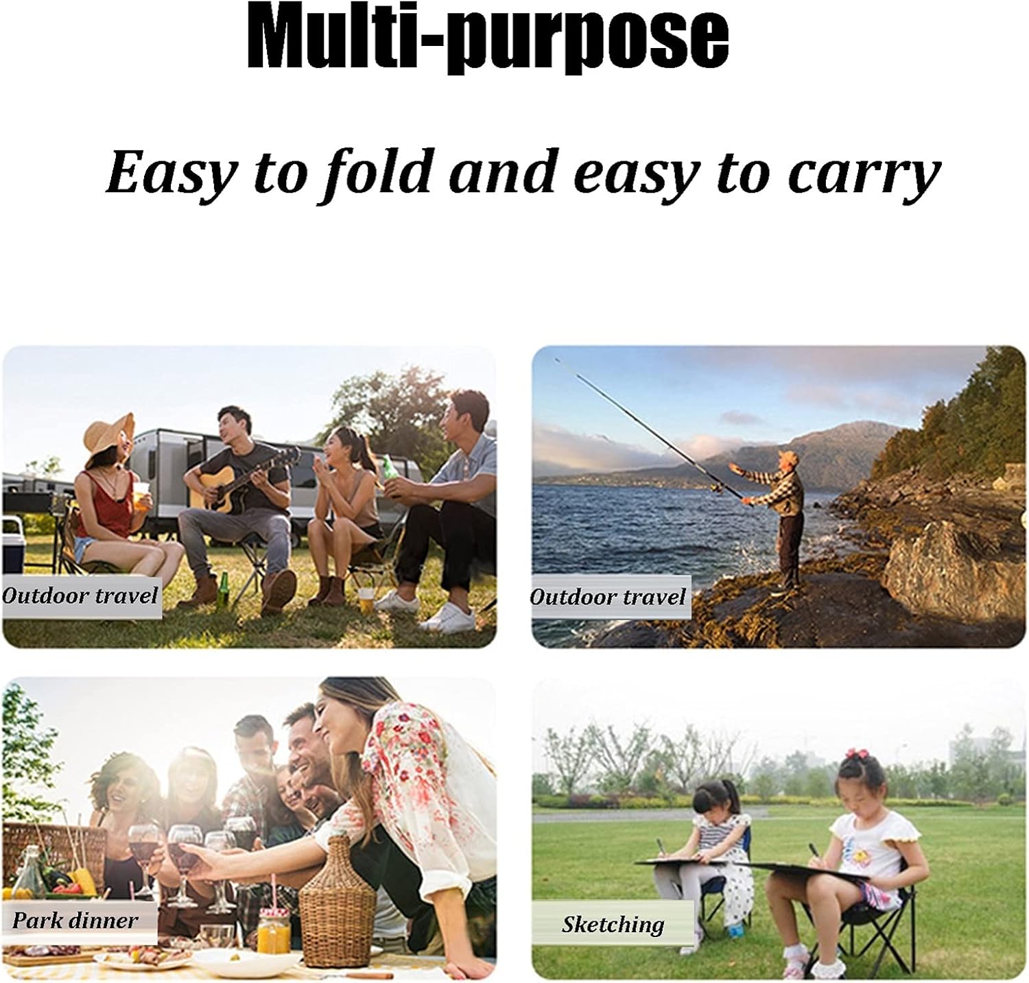 Camping Table Chairs Outdoor Folding and Chair Set, Aluminum Portable is Suitable for Garden Courtyard Travel Picnic