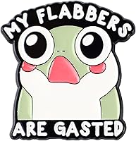 My Flabbers Are Gasted Frog Meme Enamel Pin Brooch - Funny Flabbergasted Pun Gift for Friends, Coworkers by THEARTISANSWHISPER