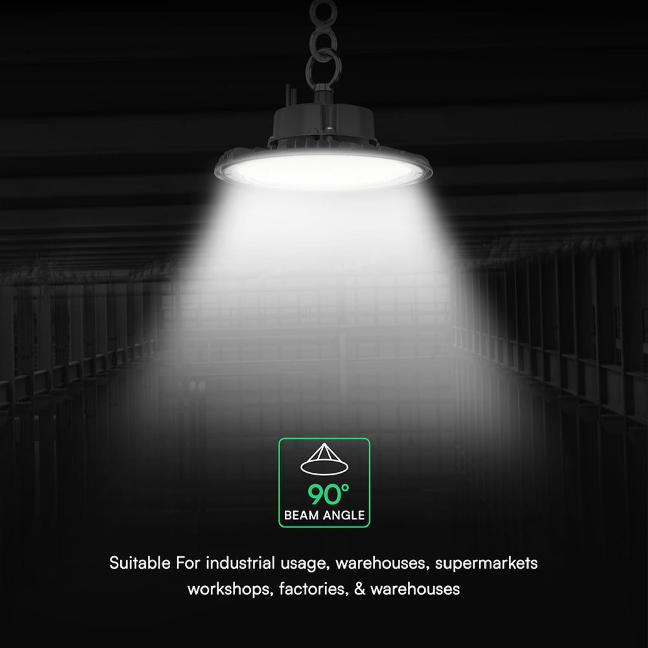 V-TAC 4x Fari Industriali Led UFO potenza 100W - [PRO SERIES - MASSIMA EFFICIENZA ] - Lampada Faro Industriale 15500 lm per Magazzino, Fabbrica, Officina - IP65 - Campana - Luce Naturale 4000K
