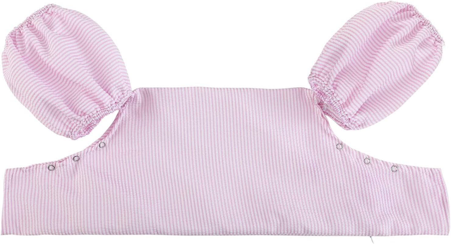 Toddler Kids Gingham Seersucker Flotation Device Cover Baby Swim Puddle Jumper Cover Life Jacket/Life Vest