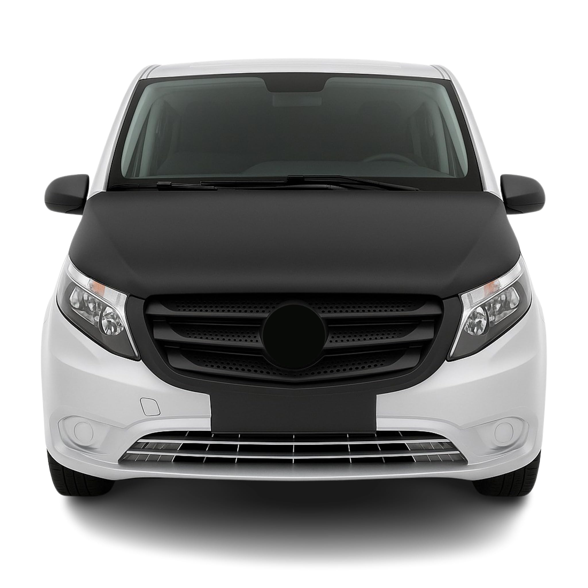 OMAC Haubenbra Bonnet Bra Steinschlagschutz kompatibel mit Mercedes Vito W447 2014-2026 Schwarz