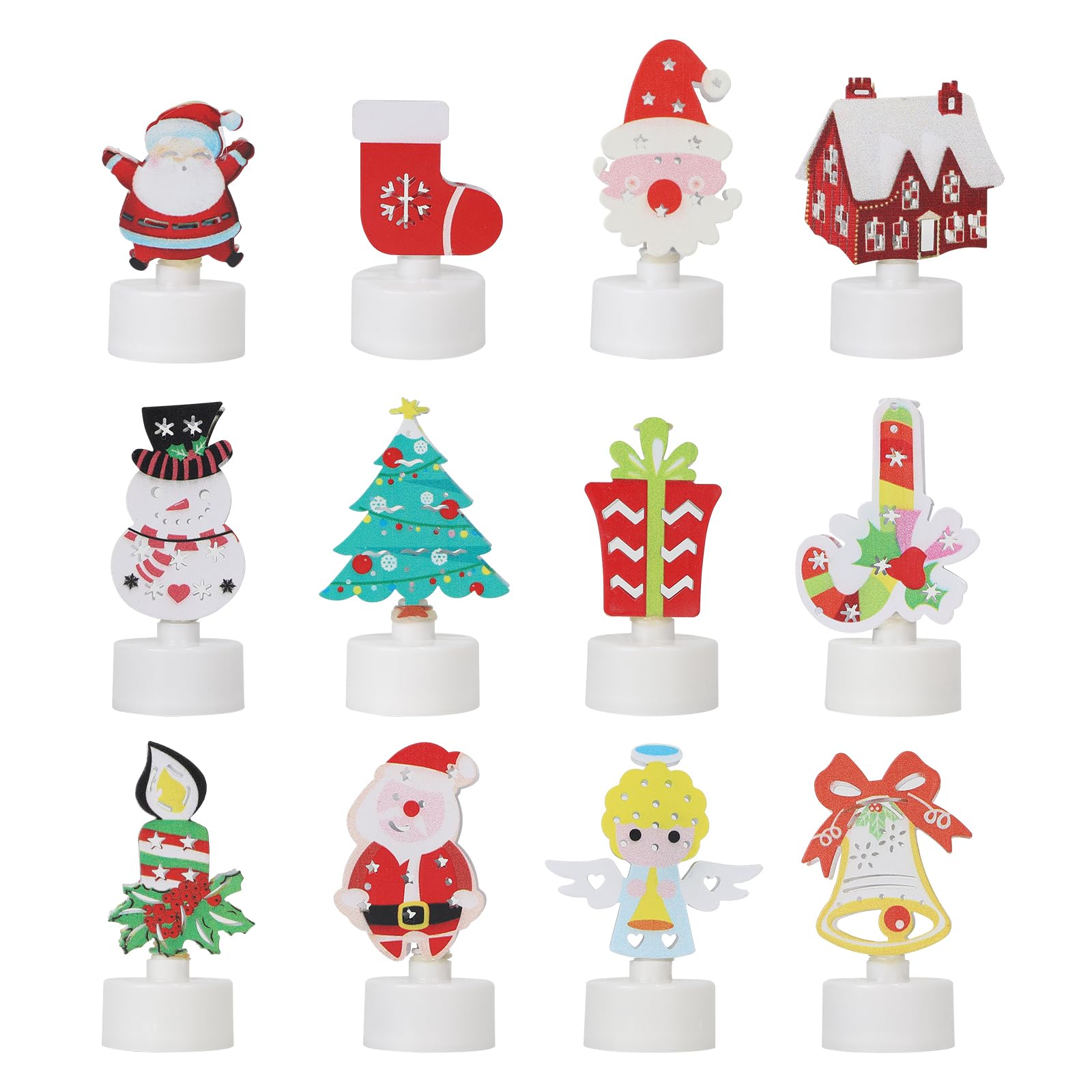 CPROSP 12x Velas de te LED Efecto Llama, Velas LED de te Pequeñas, Velas LED Navidad, Bonitas, Seguras y Luminosas Lámparas Decorativas Navideñas para el Hogar o la Decoración Festiva