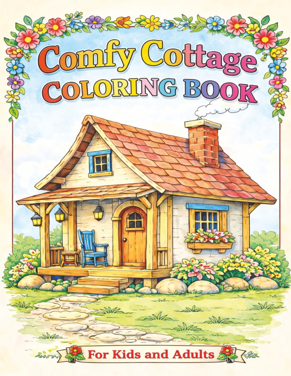 Comfy Cottage Coloring Book: Charming Fairy-Tale Tiny Houses to Color and Enjoy
