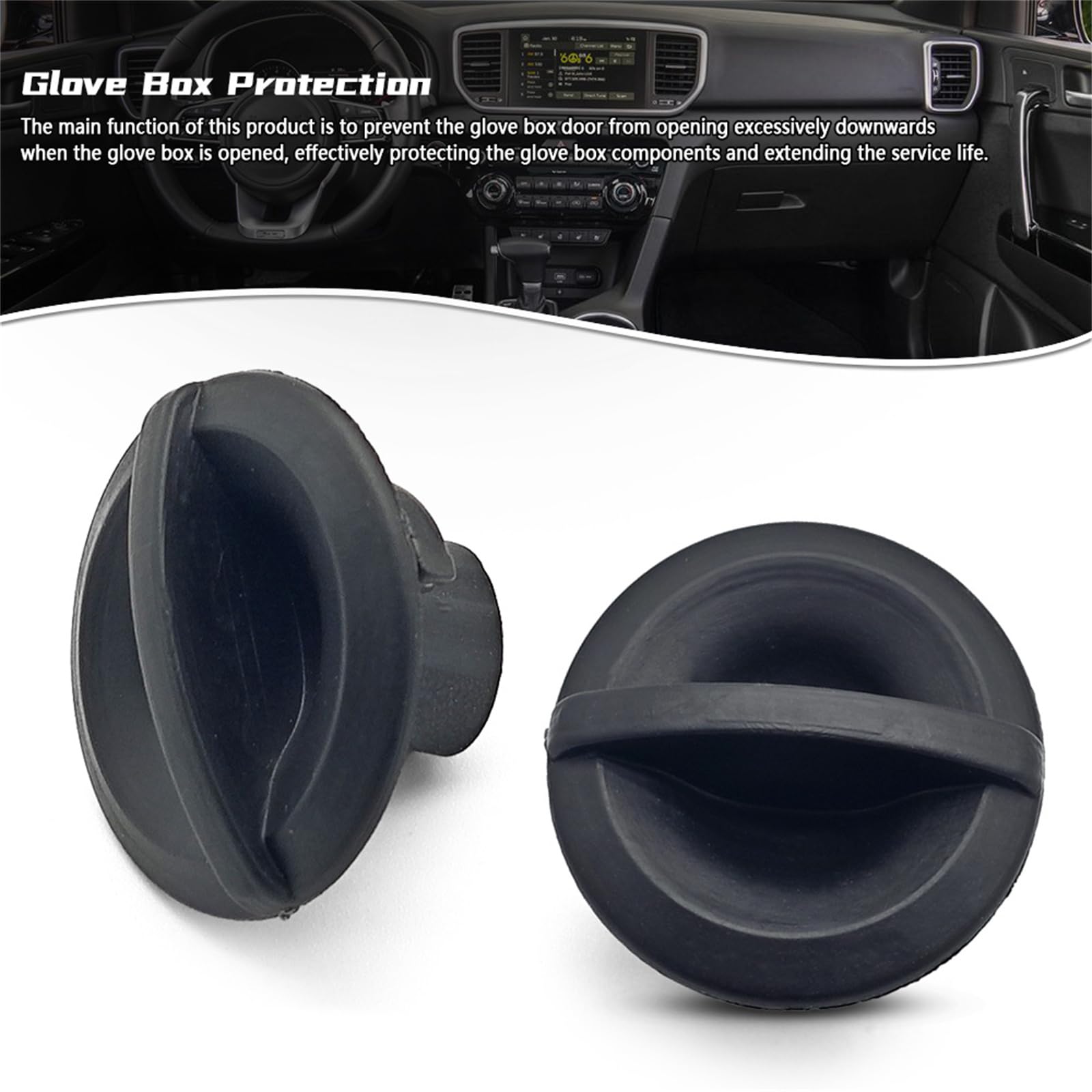 Portaoggetti con tappo in plastica nera per kia sportage telluride cadenza forte niro ev optima 84523b1000 84523-b1000