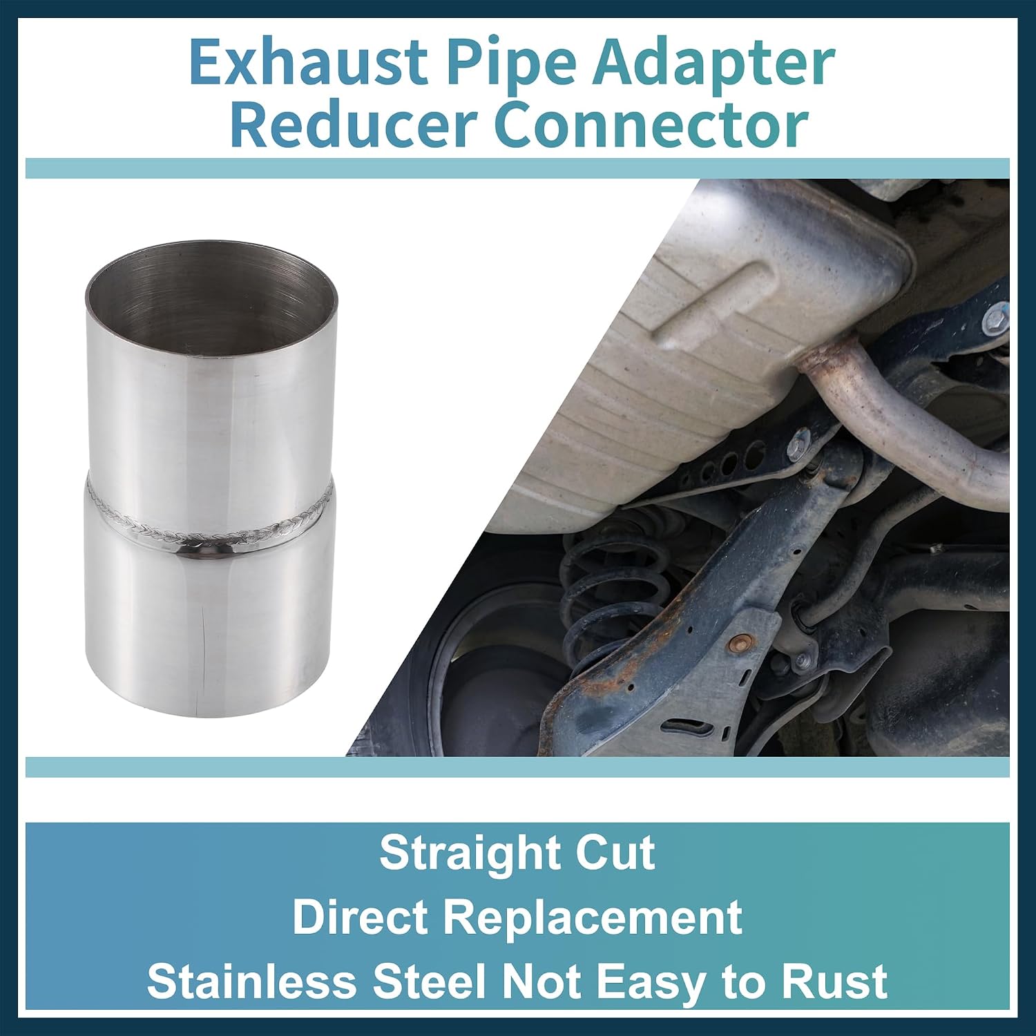 45 Degree Mandrel Bend Elbow Tube 2.25" Inch ID to 2.5" Inch OD Stainless Steel Reusable | Exhaust Elbow Pipe Stair Handrail Tube 2 Pcs