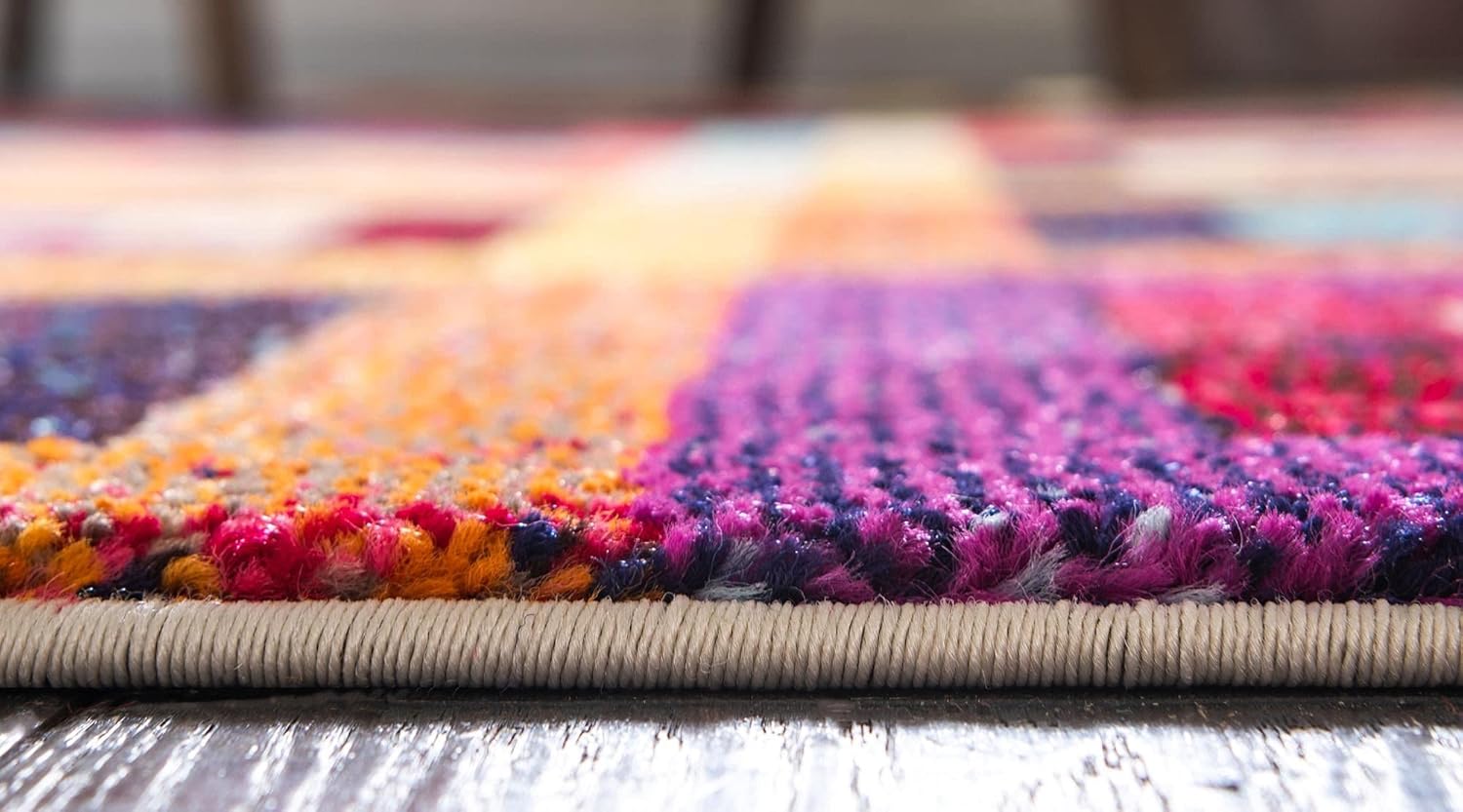 Rugs.com Hyacinth Collection Rug – 9' x 12' Multi Medium Rug Perfect for Living Rooms, Large Dining Rooms, Open Floorplans