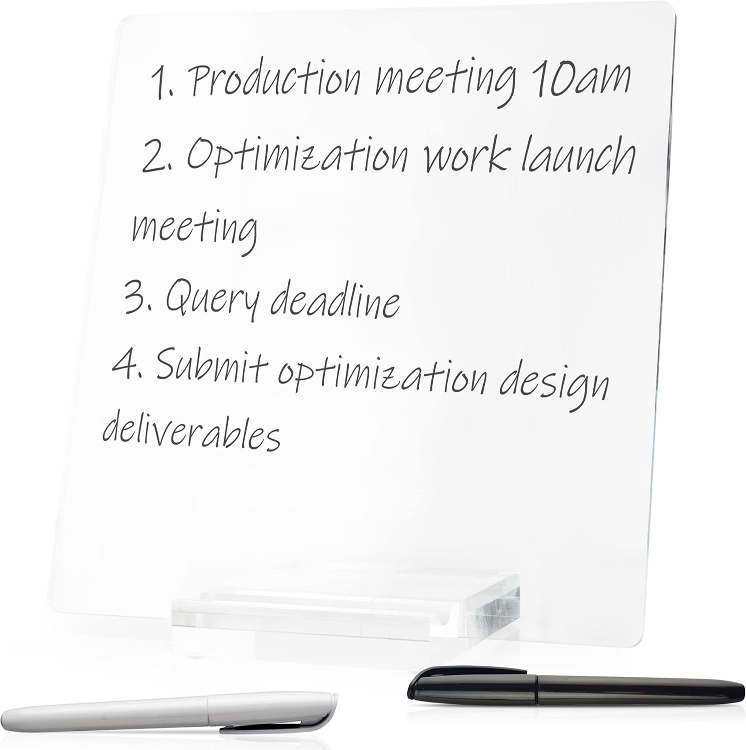 Acrylic Dry Erase Board for Desk 11.5" x 8.75" Acrylic