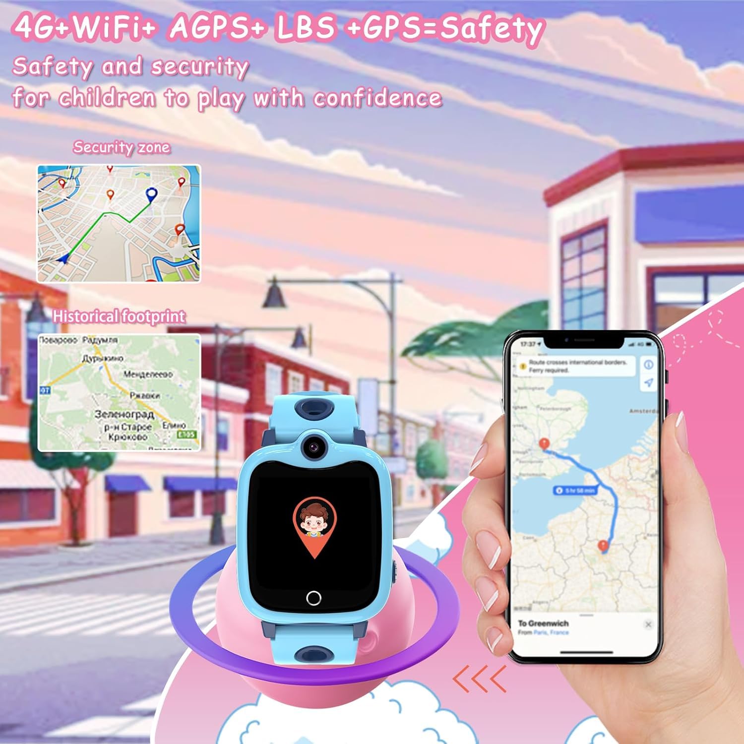 Kids Smart Watch 4G GPS Tracker - Dettaglio