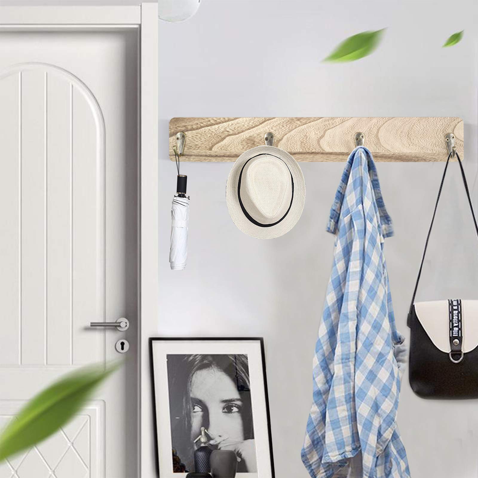 RCHYFEED Koffiemok houder rek wandmontage, verstelbare 12 haken verminderen mokken botsingen, beker voor thuis keuken display en verzameling, bovenste mand opslag plank pods suikerzakken