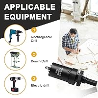 Vista 106 de Sierra perforadora de 4 1/8 pulgadas (4.134 in) para madera y plástico, broca de núcleo de cortador de agujeros bimetálico HSS para paneles de yeso