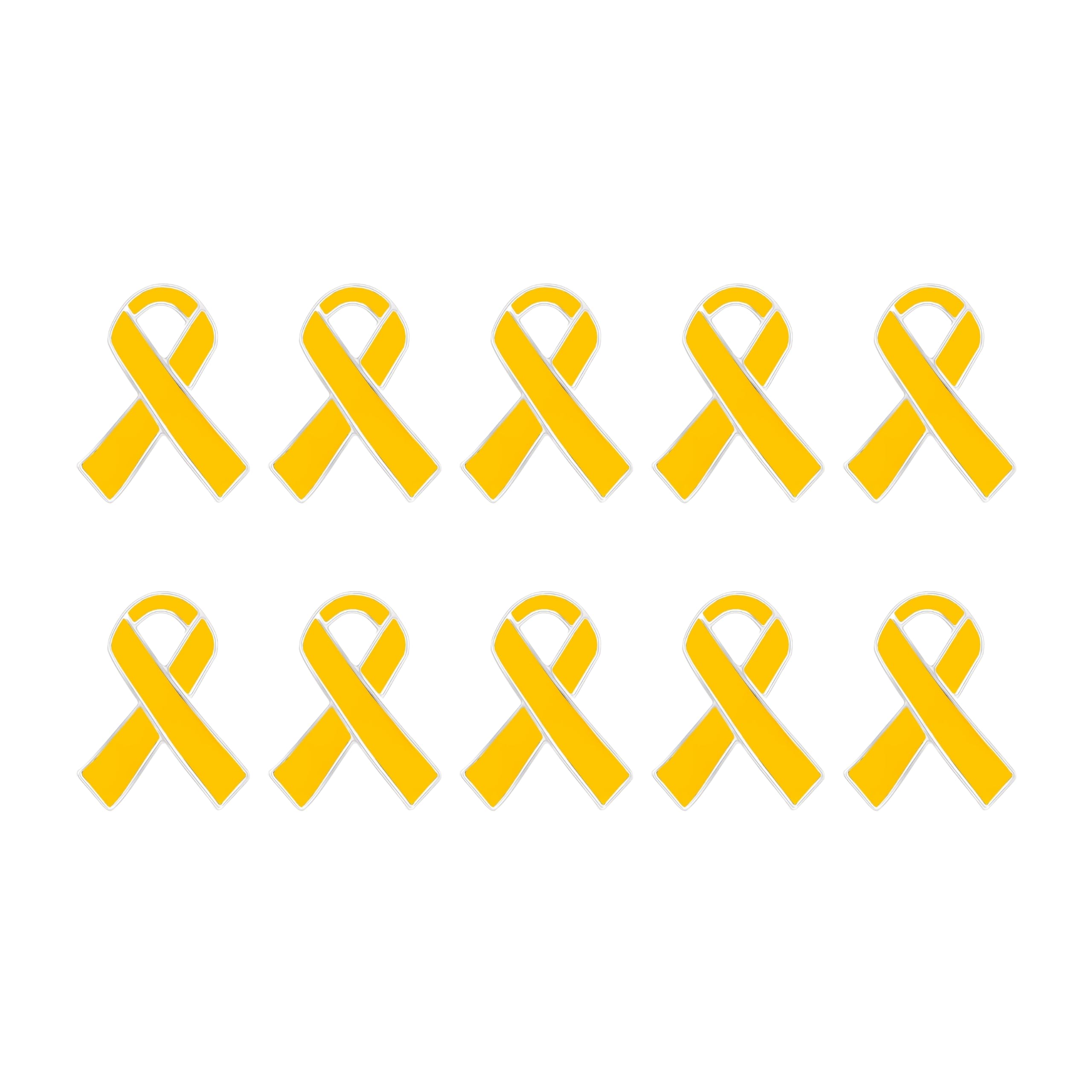 Childhood Cancer Awareness Wholesale Pack/Bulk Pins - Gold Ribbon/Butterfly Pins for Childhood Cancer Awareness - Perfect for Support Groups, Events, Gift-Giving and Fundraising