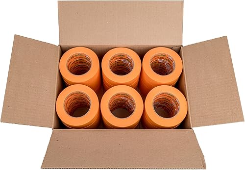 Miniatura 13 de FrogTape ProGrade - Cinta de pintura naranja, 1.5 pulgadas de ancho (1.41 pulgadas x 60 yardas), alta adherencia, cinta de pintura para aplicaciones