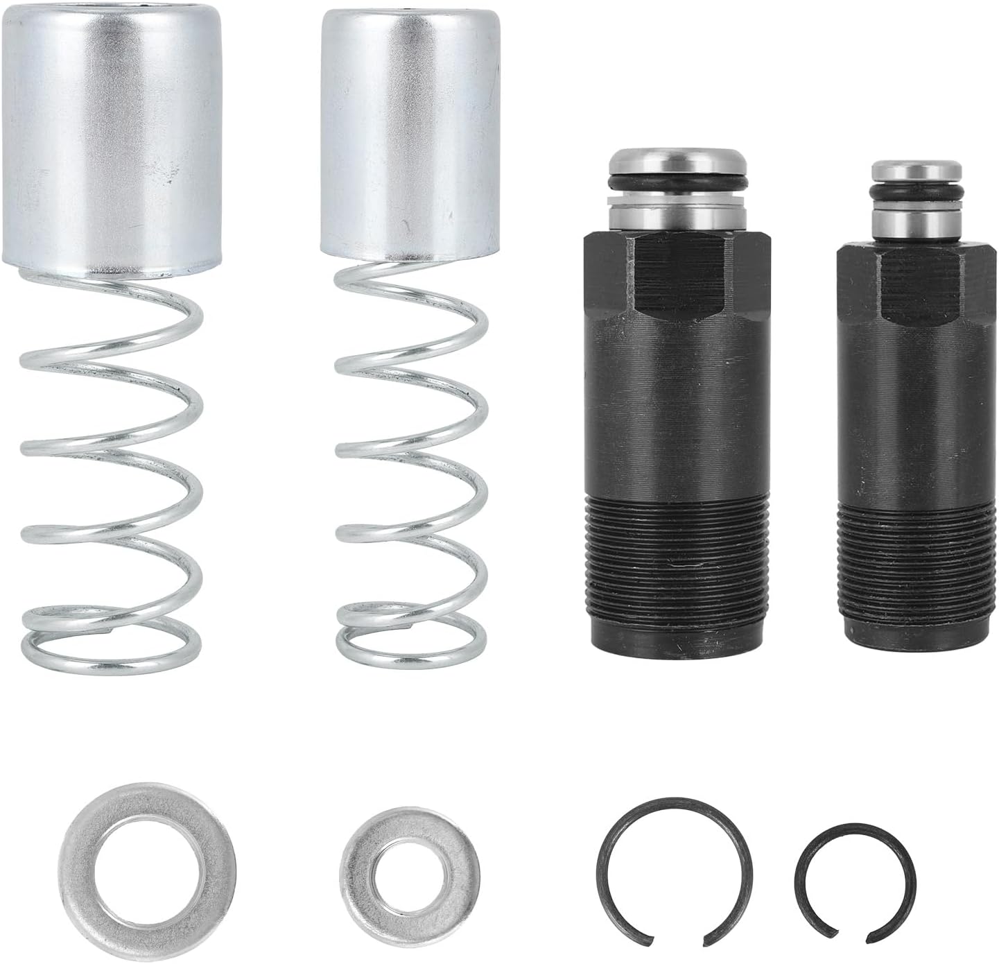 12pcs Floor Jack Replacement Parts Kit, Big & Small Pump Piston Plunger for 3 Ton Hydraulic with Dual Pump Compatible with Pittsburgh, Torin Big Red, Daytona, Harbor Freight, Arcan Engine