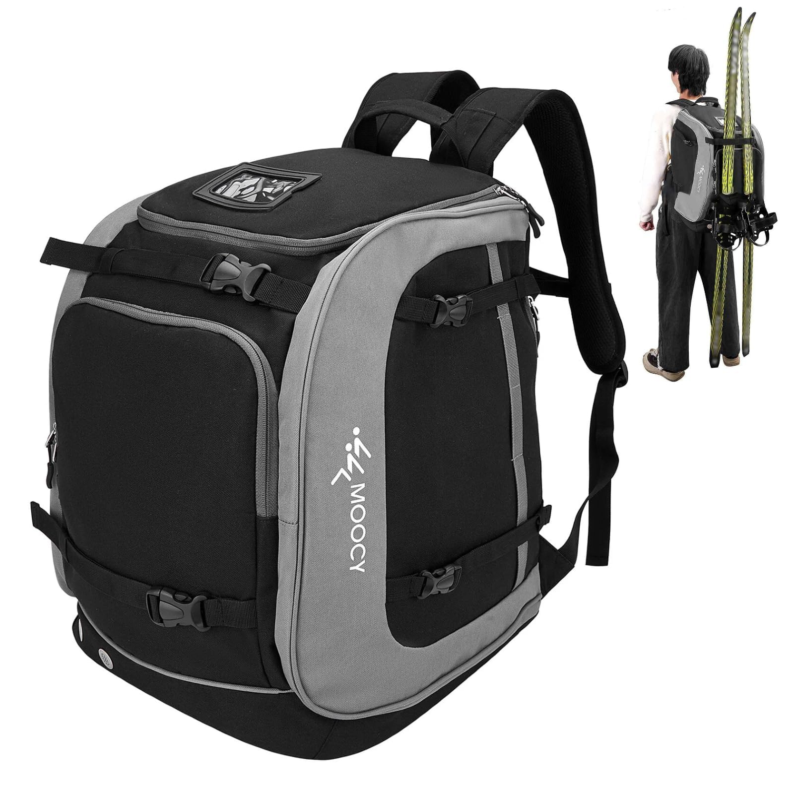 LIXADA Sac à dos de voyage pour bottes de ski de grande capacité 65 l