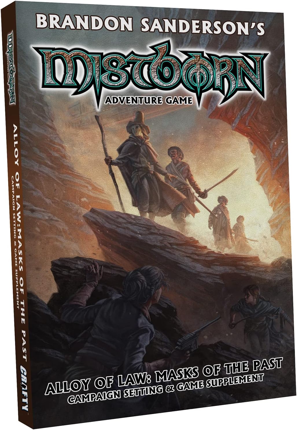 Mistborn: Alloy of Law: Masks of The Past by Crafty Games - Intrigue & Mystery RPG - 2-6 Players, 2+ Hours Gameplay, Ages 13+