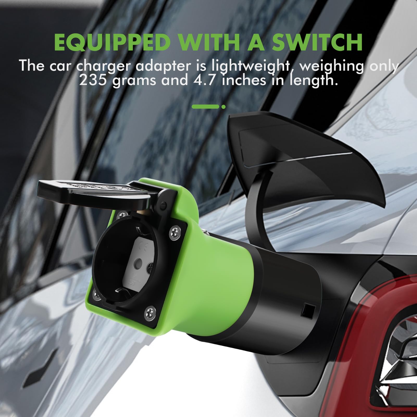 V2L Adapter für Kia & Hyundai EV, 3.5KW 16A 220V Adapter von Fahrzeug zu Last, IP54 Wasserdicht EV Ladegerät Typ2 Entladegerät Nur Kompatibel mit IONIQ 5 IONIQ 6 NIRO EV Kona EV and Kia EV6