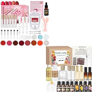 DIY Perfume Lip Gloss Making Kit Set - Make Your Own Scented Roller Perfume Moisturizing Lip Gloss with