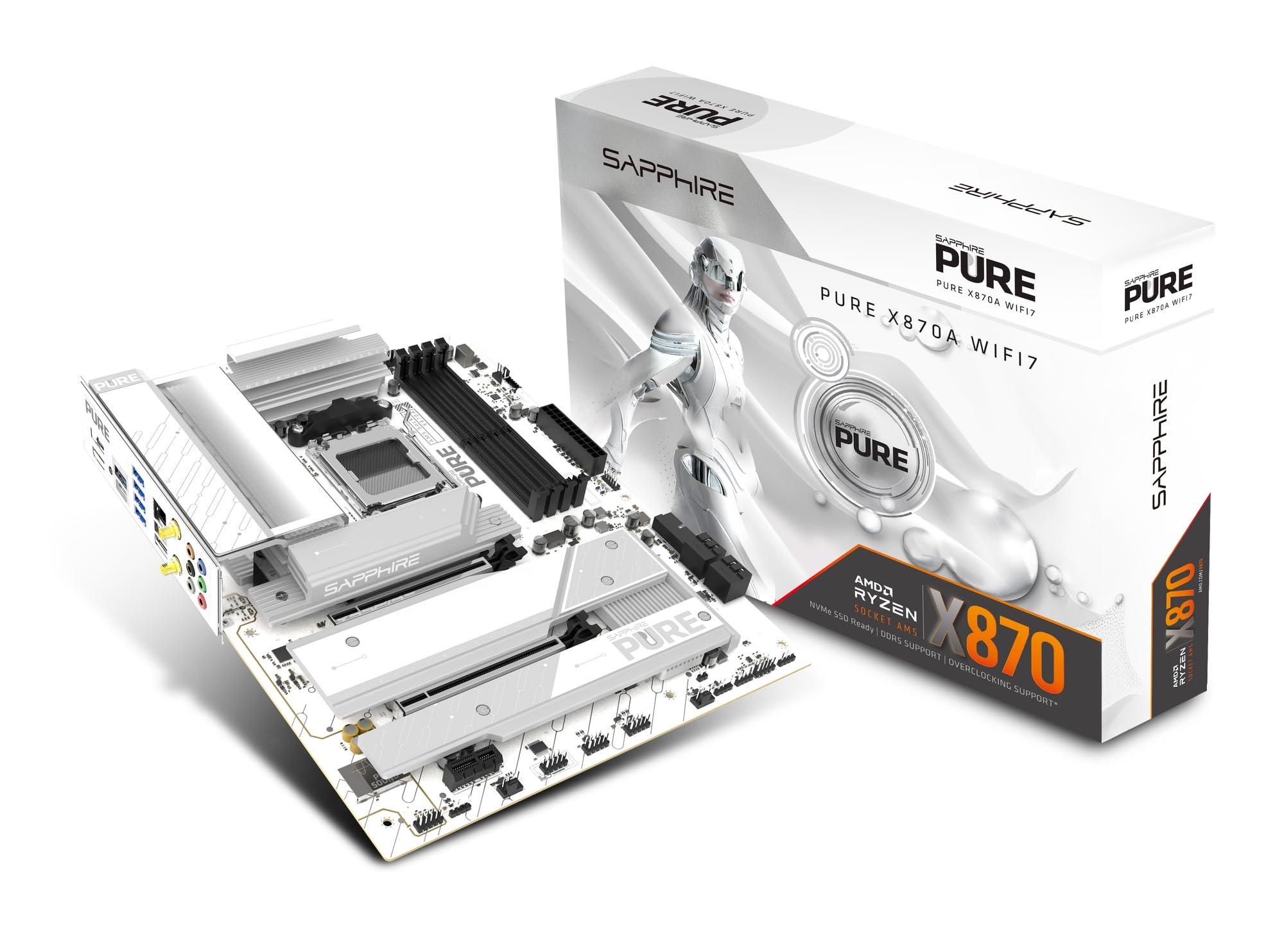 SAPPHIRE PURE X870A WIFI 7 ATXマザーボード 52122-02-40G MB6834