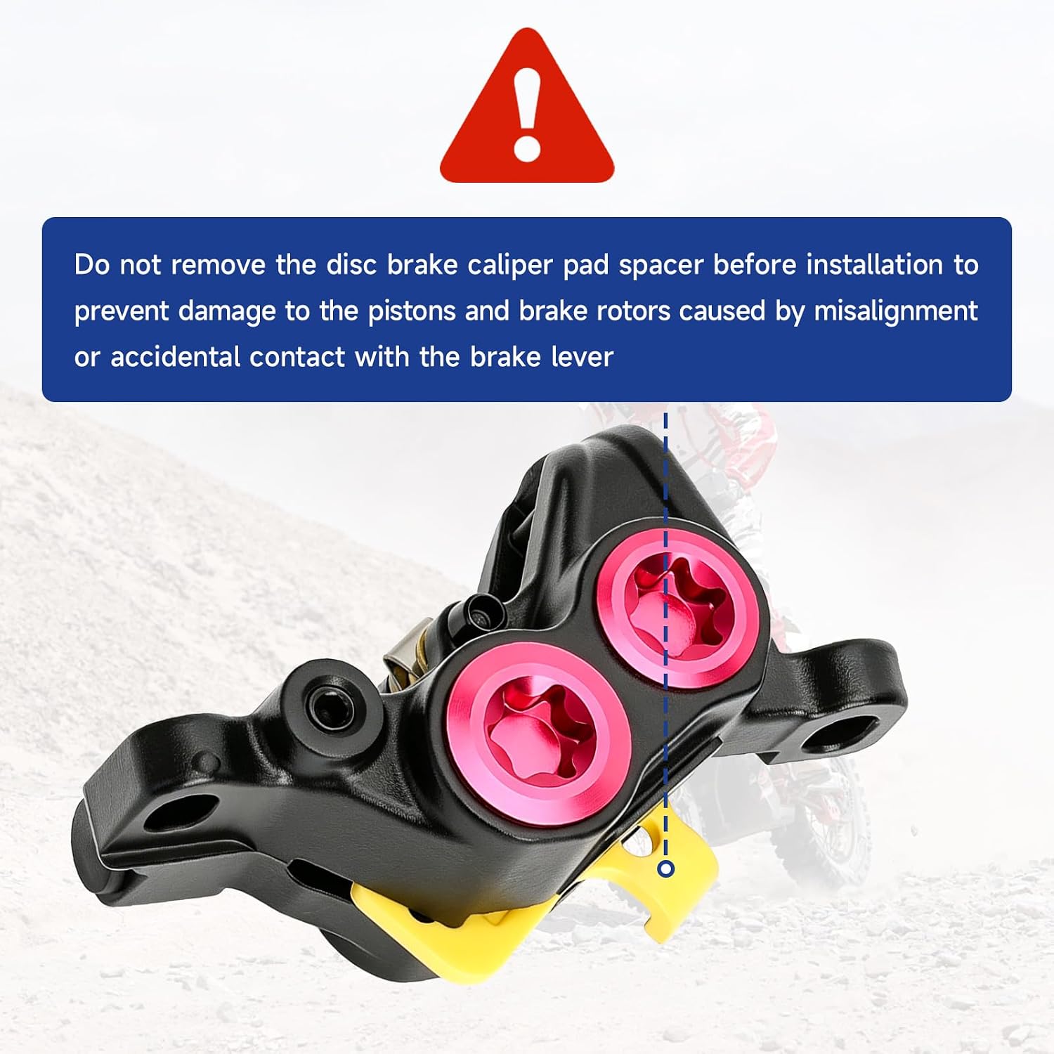Front Rear Brake Caliper Compatible with Surron Light Bee X S Talaria Sting MX3 MX4 X3 Pro Segway X260 X160 E-Ride Pro SS 1.0 2.0 Electric Dirt Bike Sur-ron Dirt E-Bike Parts with Brake Pads
