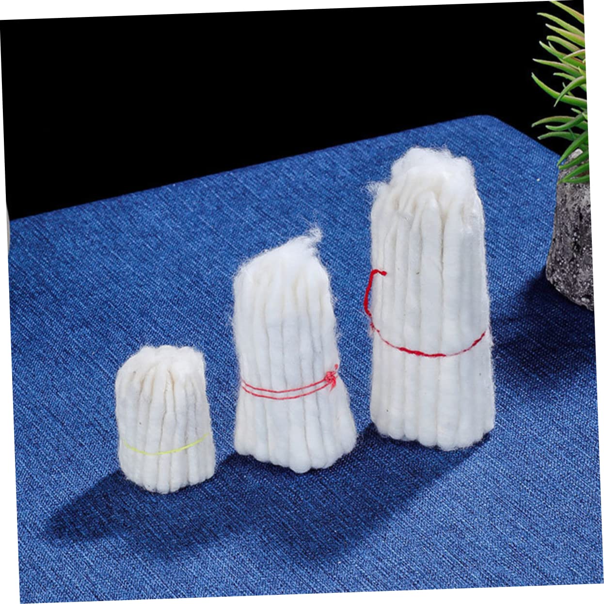 VILLCASE 25 STK Gheedocht flachdocht Butterlampendocht Dochte für Opferlampen Baumwolldocht haushaltskerzen DIY kerzendochte ersatz dochte für DIY butterlampe Baumwolle Weiß