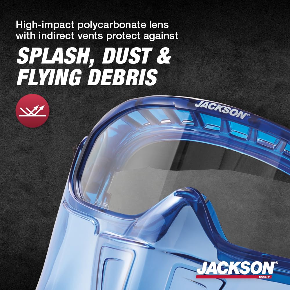 Jackson Safety Goggles with Face Shield - ANSI Z87.1 -3
