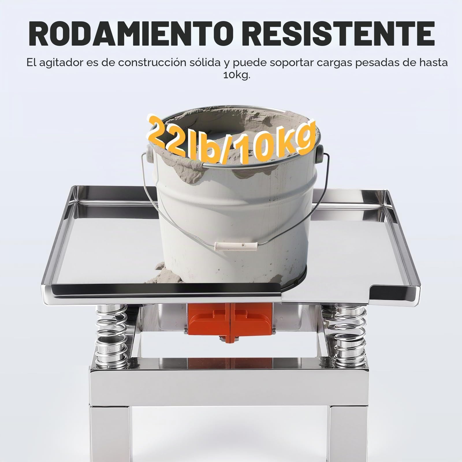 YUCHENGTECH 35cmx35cm Mesa Vibratoria de Hormigón 3000-3600 Veces/Min | Mesa Vibratoria para Moldeado Capacidad de Carga de 10kg para Cemento, Hormigón, Resina, Yeso