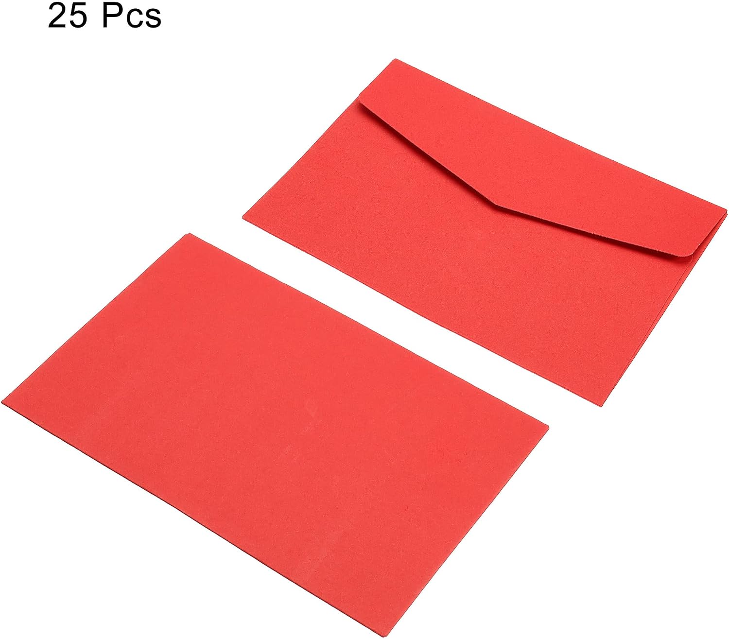 PATIKIL Invitations Envelopes, 25 Pack Colorful Blank Cards for Birthdays Wedding Red - Image 4