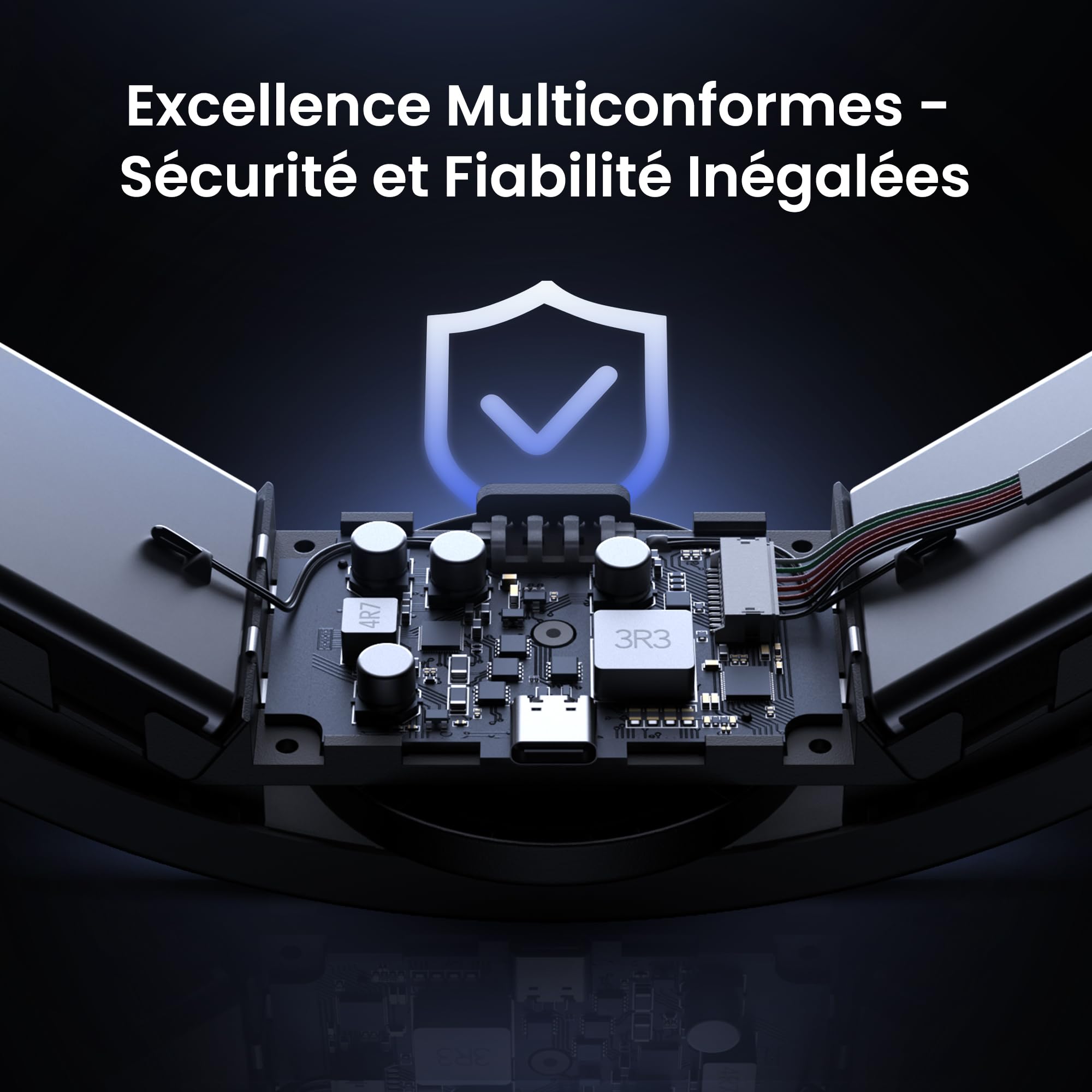 KIWI design Audio Sangle de Tête avec Batterie pour Meta Quest 3/3S, K4 Duo Casque DualFast à Chargement Rapide Accessoires VR au Design Équilibré pour Un Son Amélioré et Un Temps de Jeu Prolongé