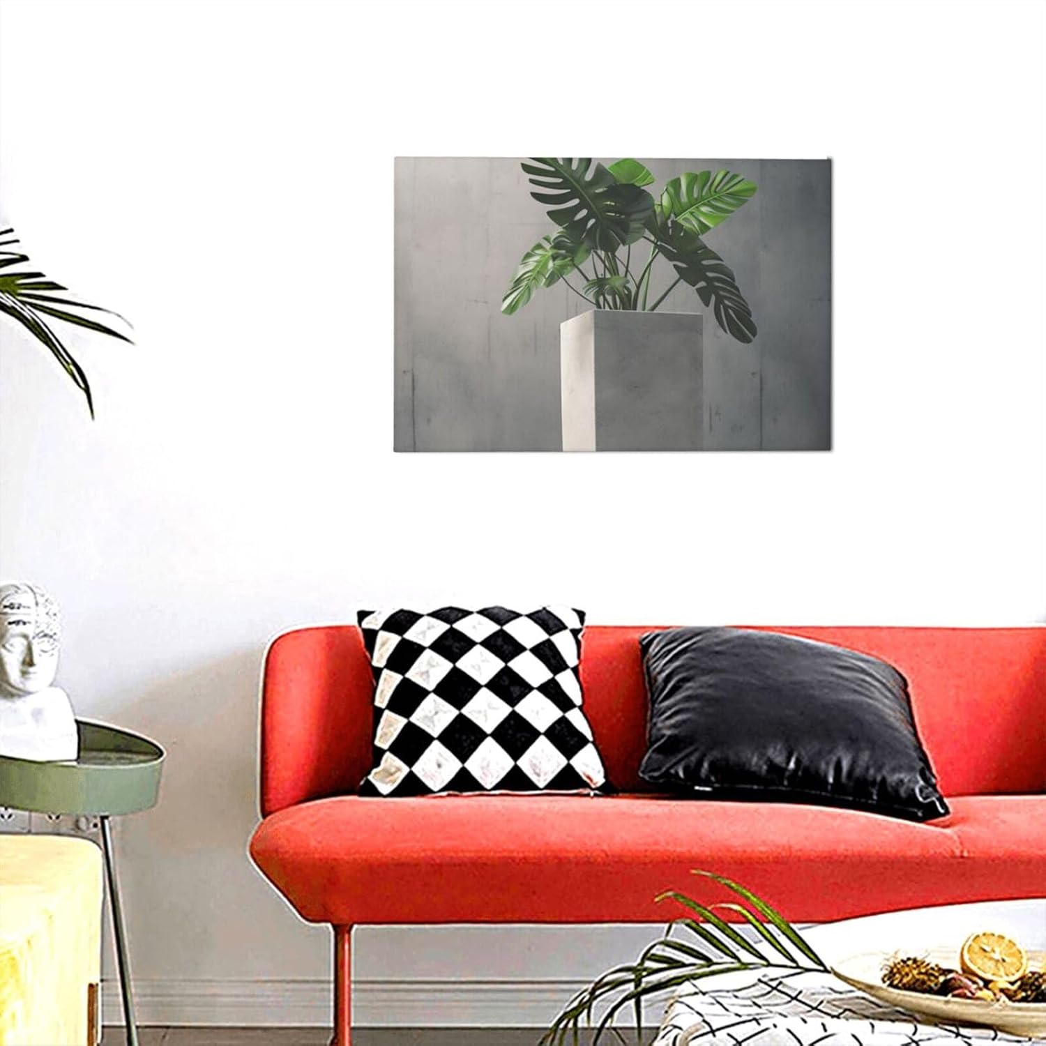 BTCOWZRV Potted Green Plants Poster Decorative Paintings Canvas Wall Art Unframed Picture Prints Modern Artwork Wall Hanging Decorations for Bedroom Living Room Home Office 12x18 Inch