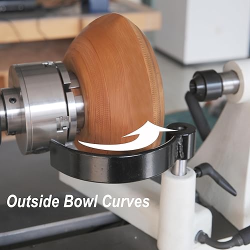 Miniatura 35 de Reposaherramientas de 6 pulgadas con 1 pulgada de diámetro, longitud total de 4 pulgadas, soporte de herramientas recto Woodlathe de barra redonda