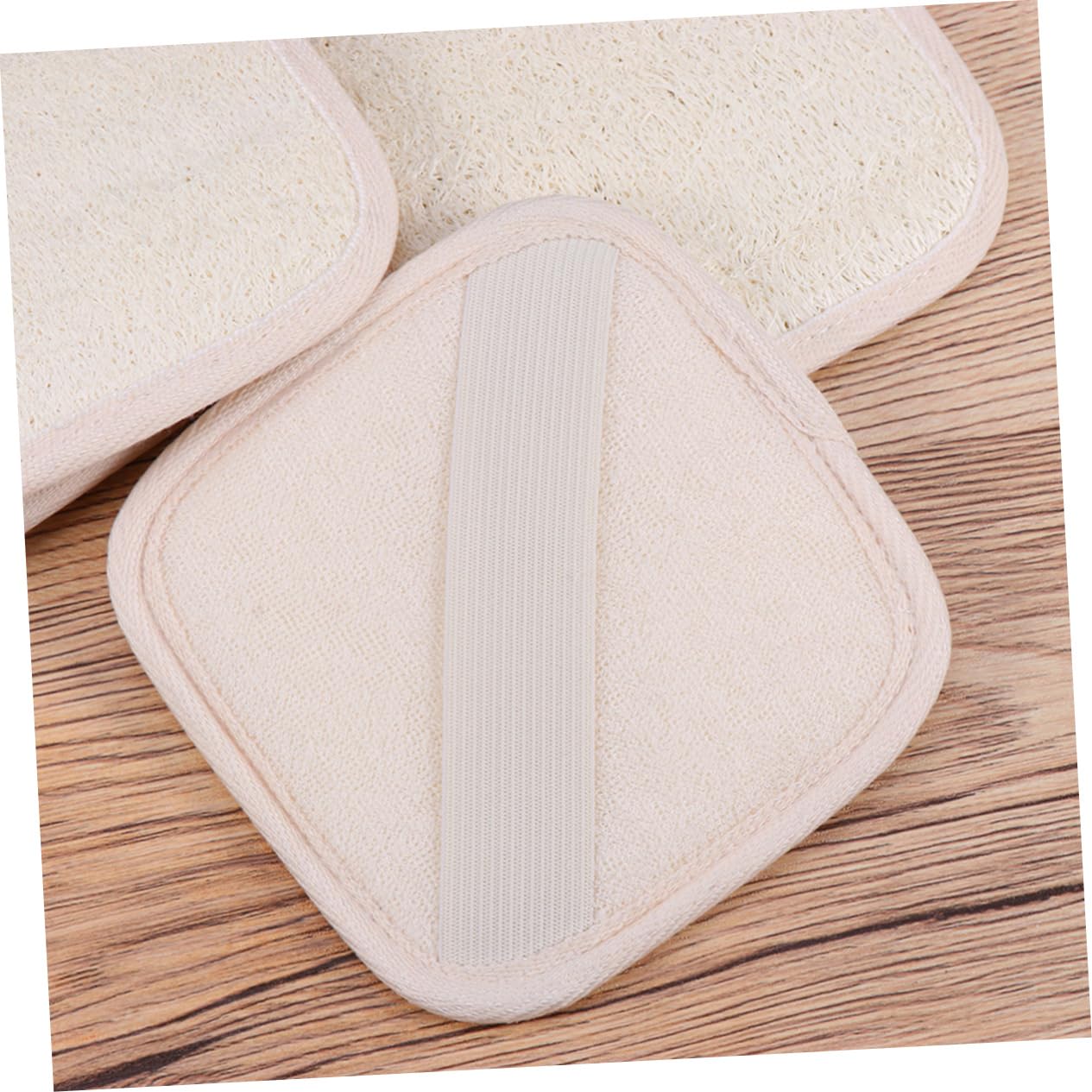 VALICLUD 5pcs Natural Loofah Scrub Towel Exfoliating Bath Brush for Smooth Skin for Men Women Durable Fast Drying Loofah Washcloth for Daily Use
