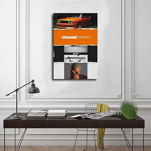 Miniatura 3 de WANMLY Frank - Póster de lienzo con diseño de nostalgia infinita, color rubio océano, naranja, infinita, nostalgia, ultra música, decoración de