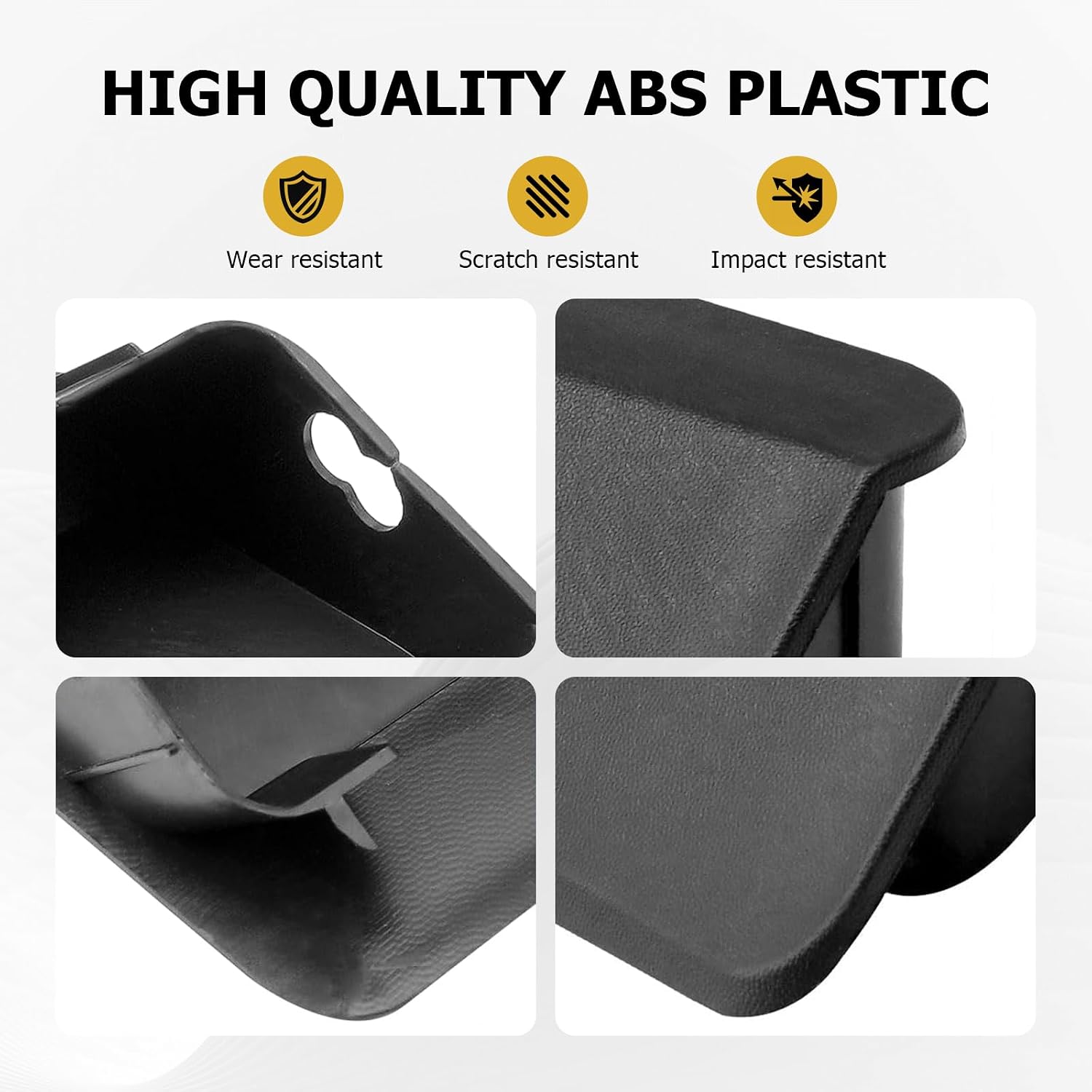 Bacar Front Bumper End Caps 55078138AA 2Pcs Bumper End Covers Replacement for Jeep Wrangler TJ 1996 1997 1998 1999 2000 2001 2002 2003 2004 2005 2006 ABS Black