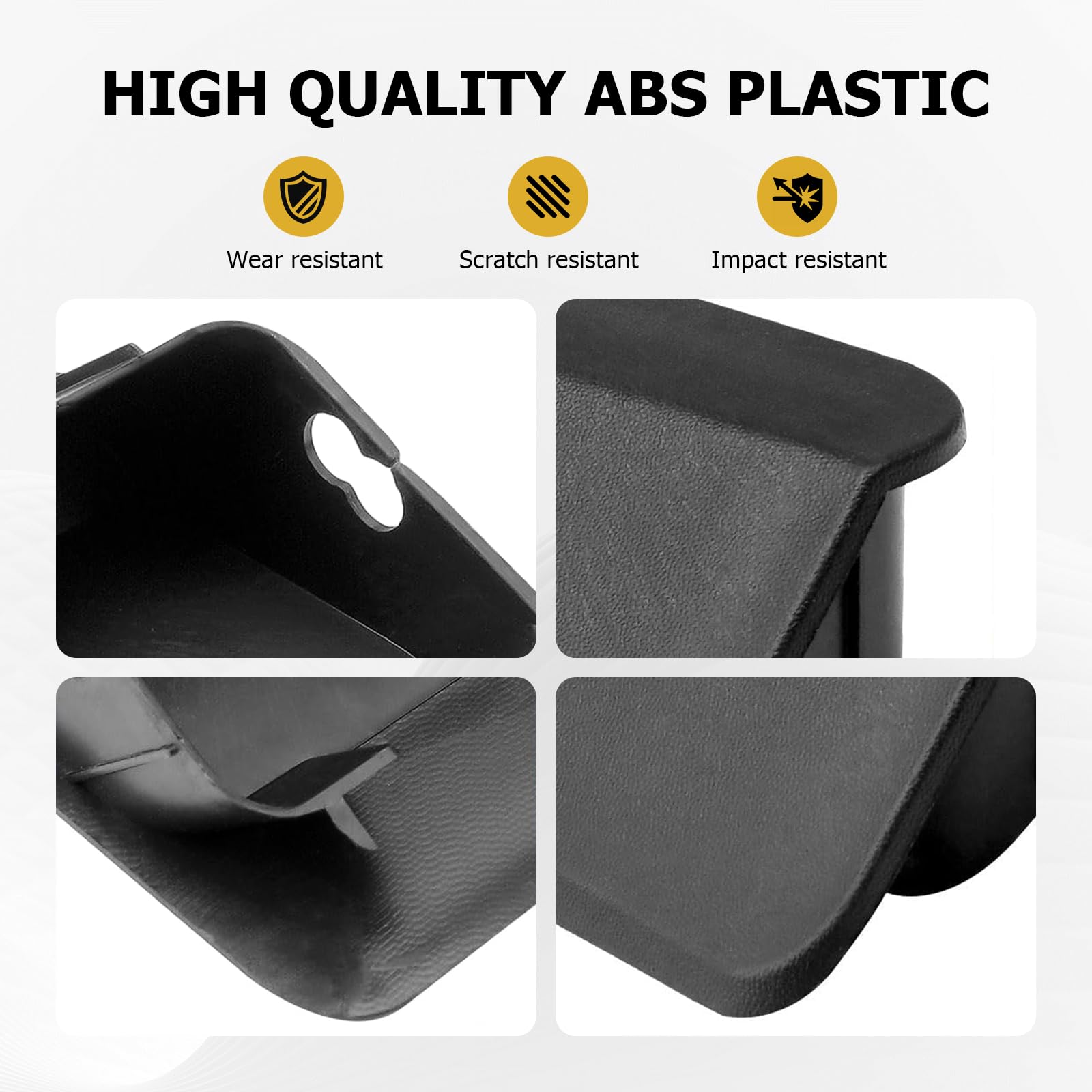 Bacar Tappi terminali paraurti anteriore 55078138AA 2 pezzi per Jeep Wrangler TJ 96-06 ABS nero