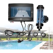 Saltwater Chlorinator 5/10/15/20/30/50G/H Automatic Cleaning Salt Water Pool Chlorine Generator System Electronic Chlorine Generator for Swimming Pool Size 10-100 Cubic Meters30g/H
