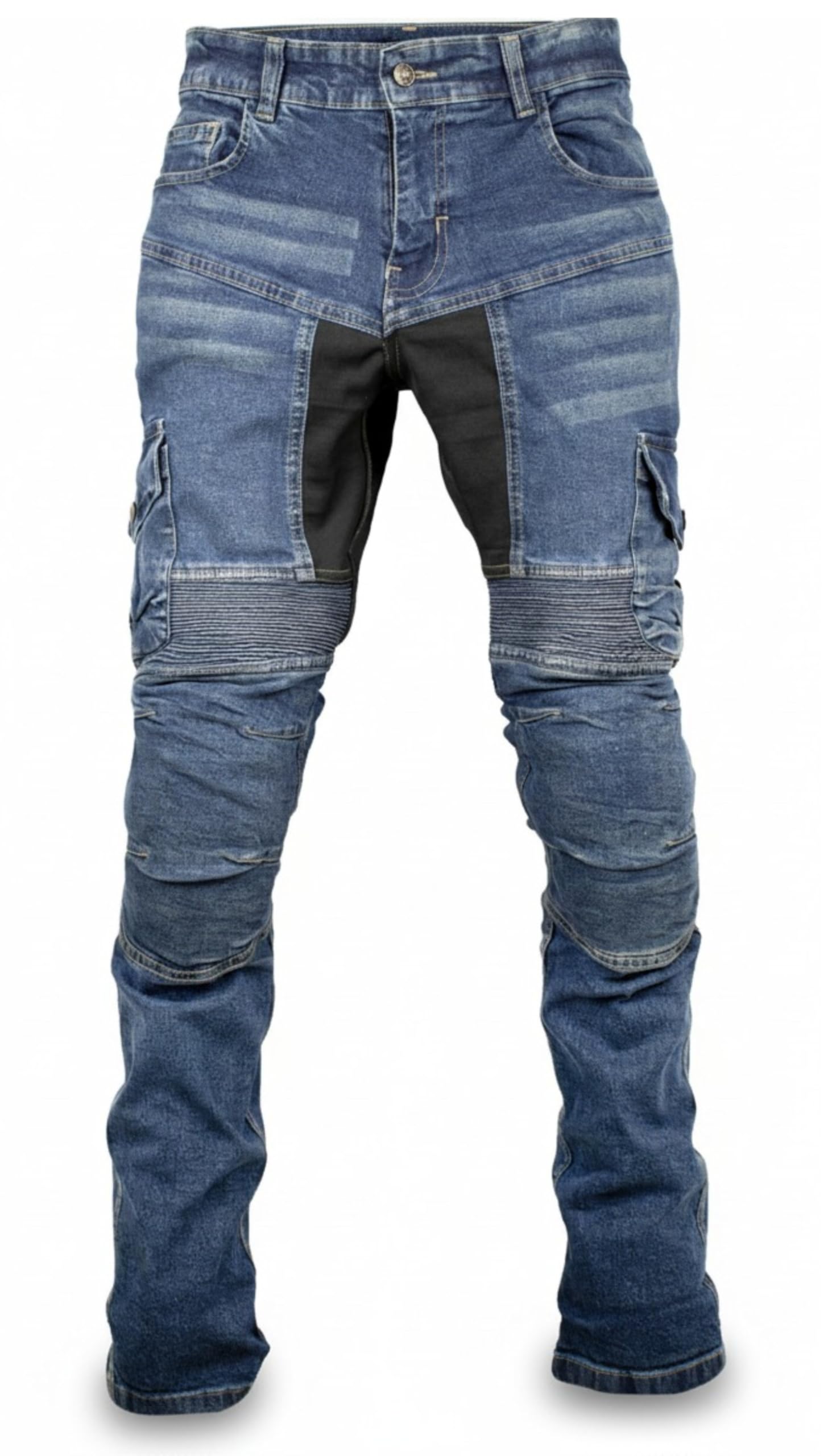 Motorrad Jeans mit Protektoren Cargo Biker Jeans