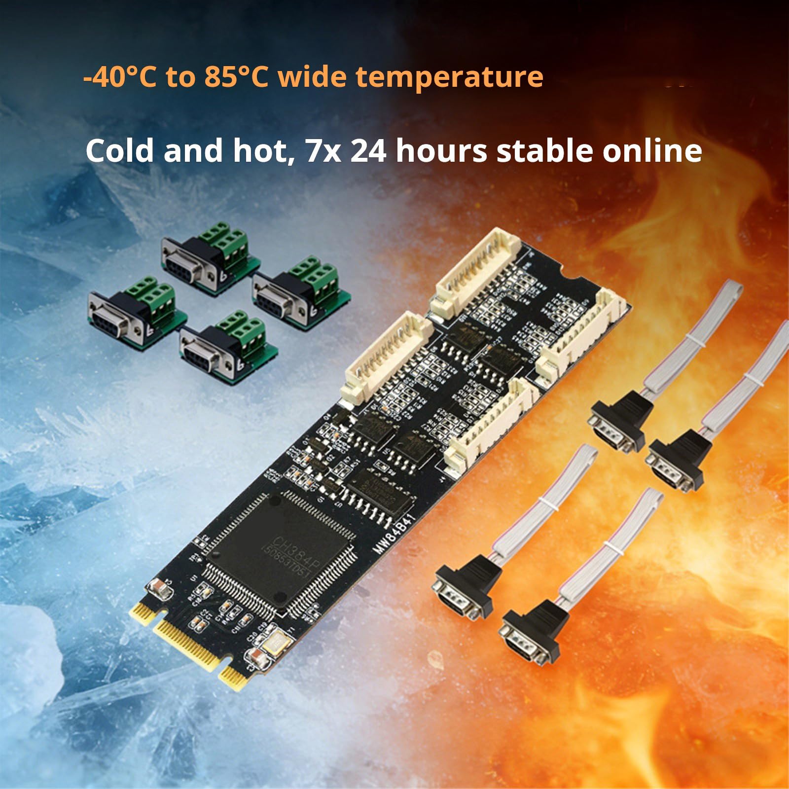 B+M a RS422 RS485 Scheda Adattatore Espansione 4 Porte RS232 Controller per Desktop Industrial Communication Extension
